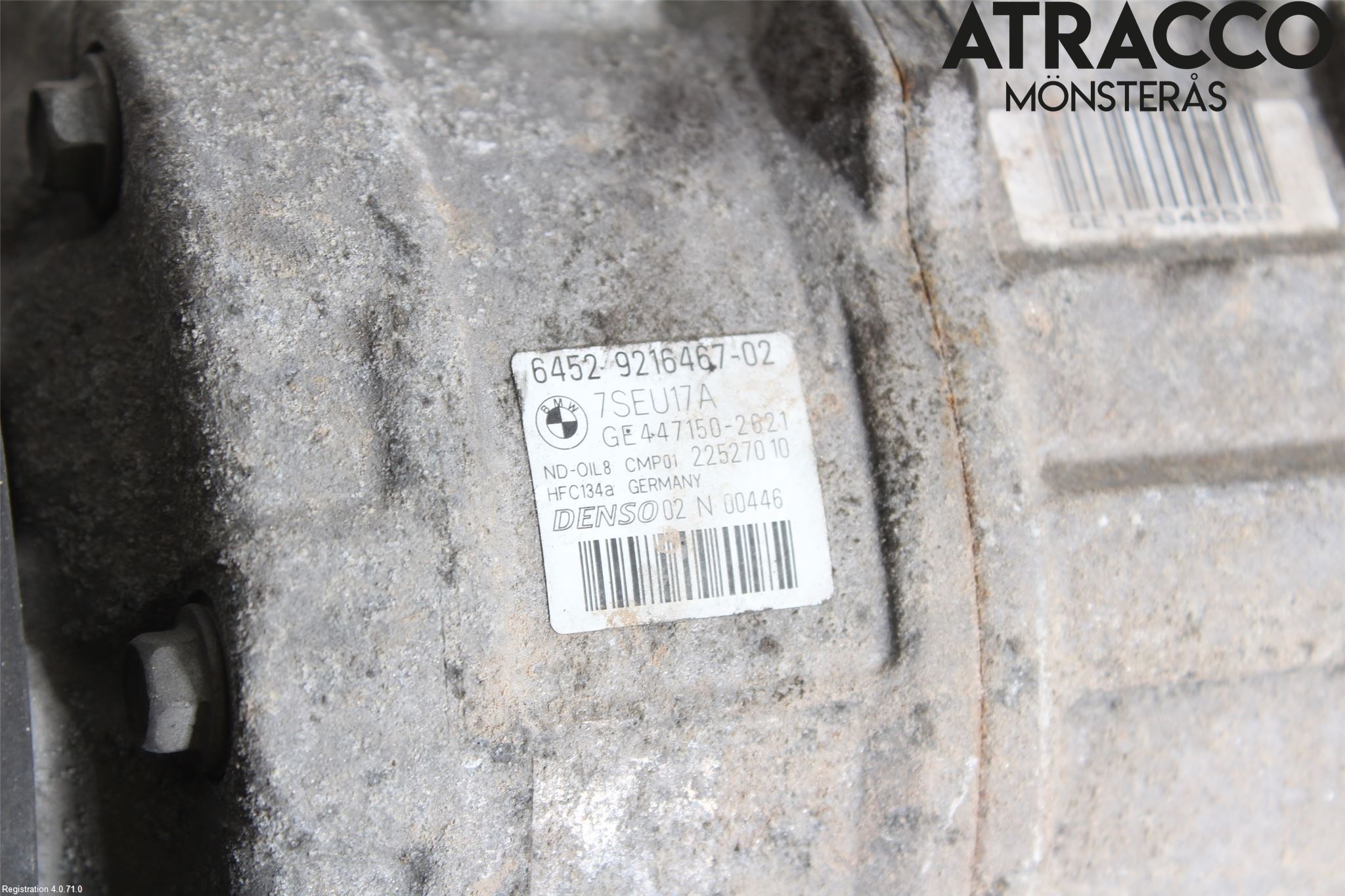 BMW X3 F25 10-17 Varme Ac Kompressor