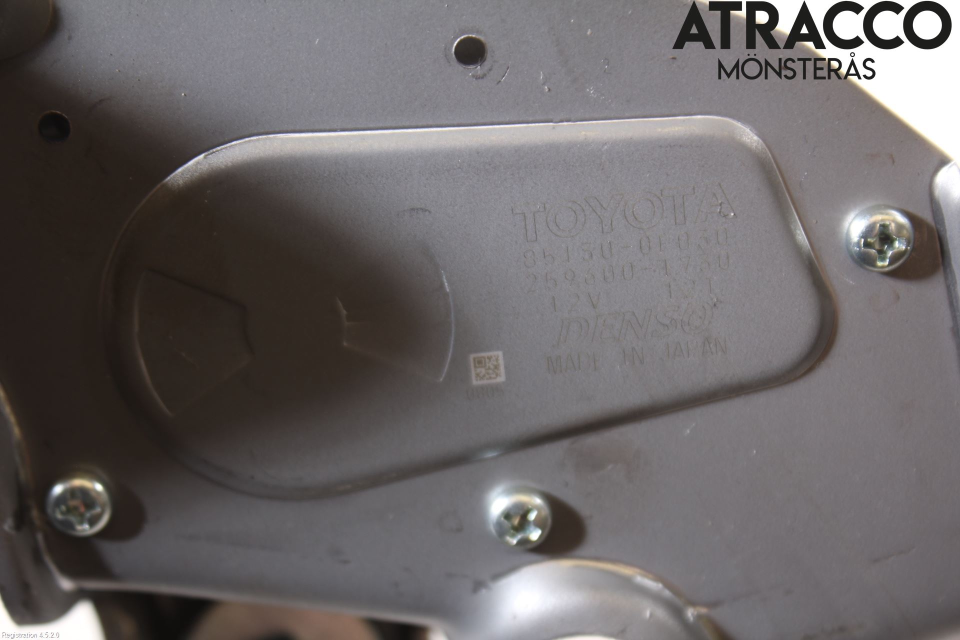 Toyota VERSO 09-18 Viskermotor Bakluke