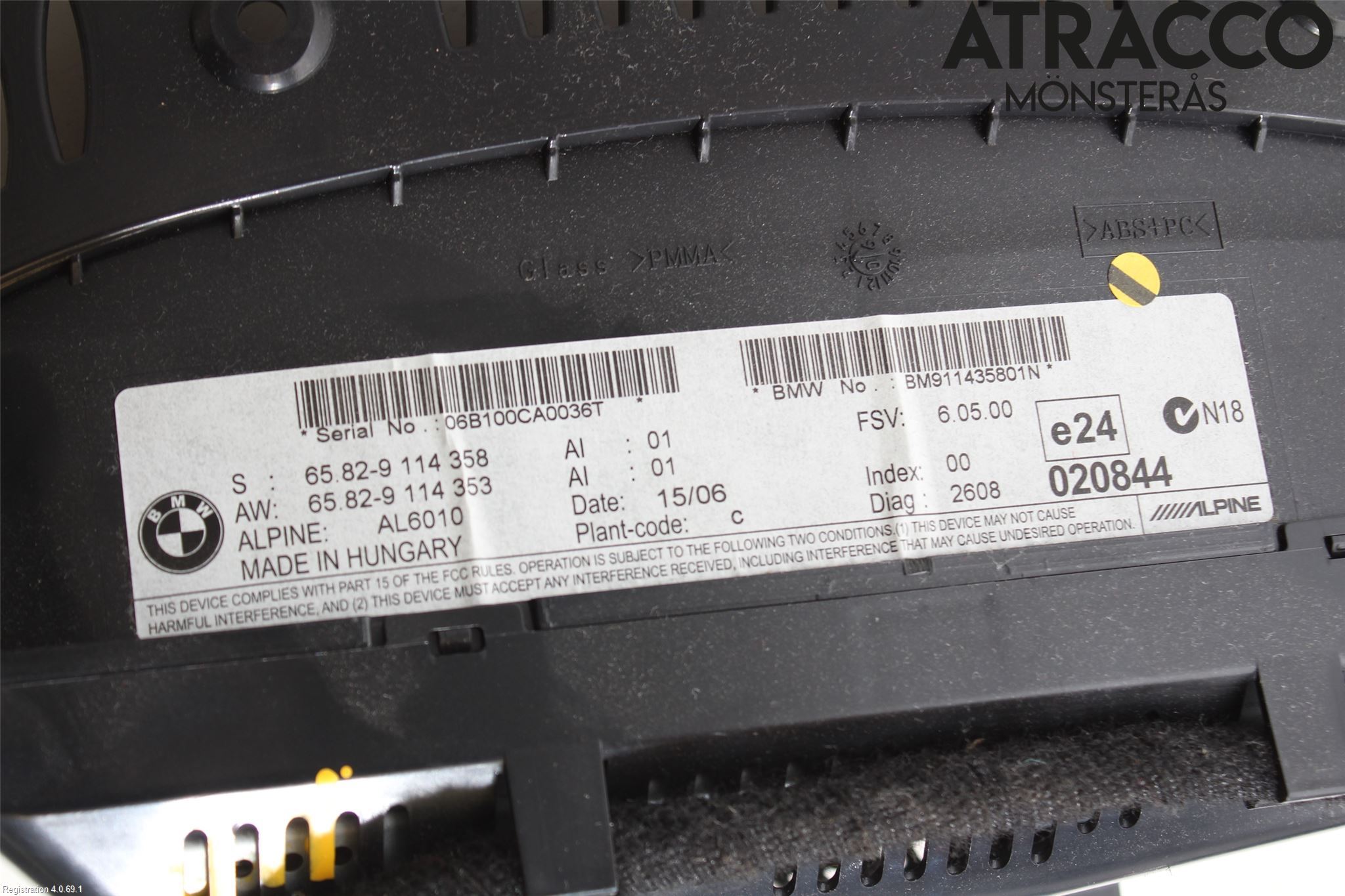 BMW 5 E60/61 Sed/Tou 02-10 Multifunktionsdisplay