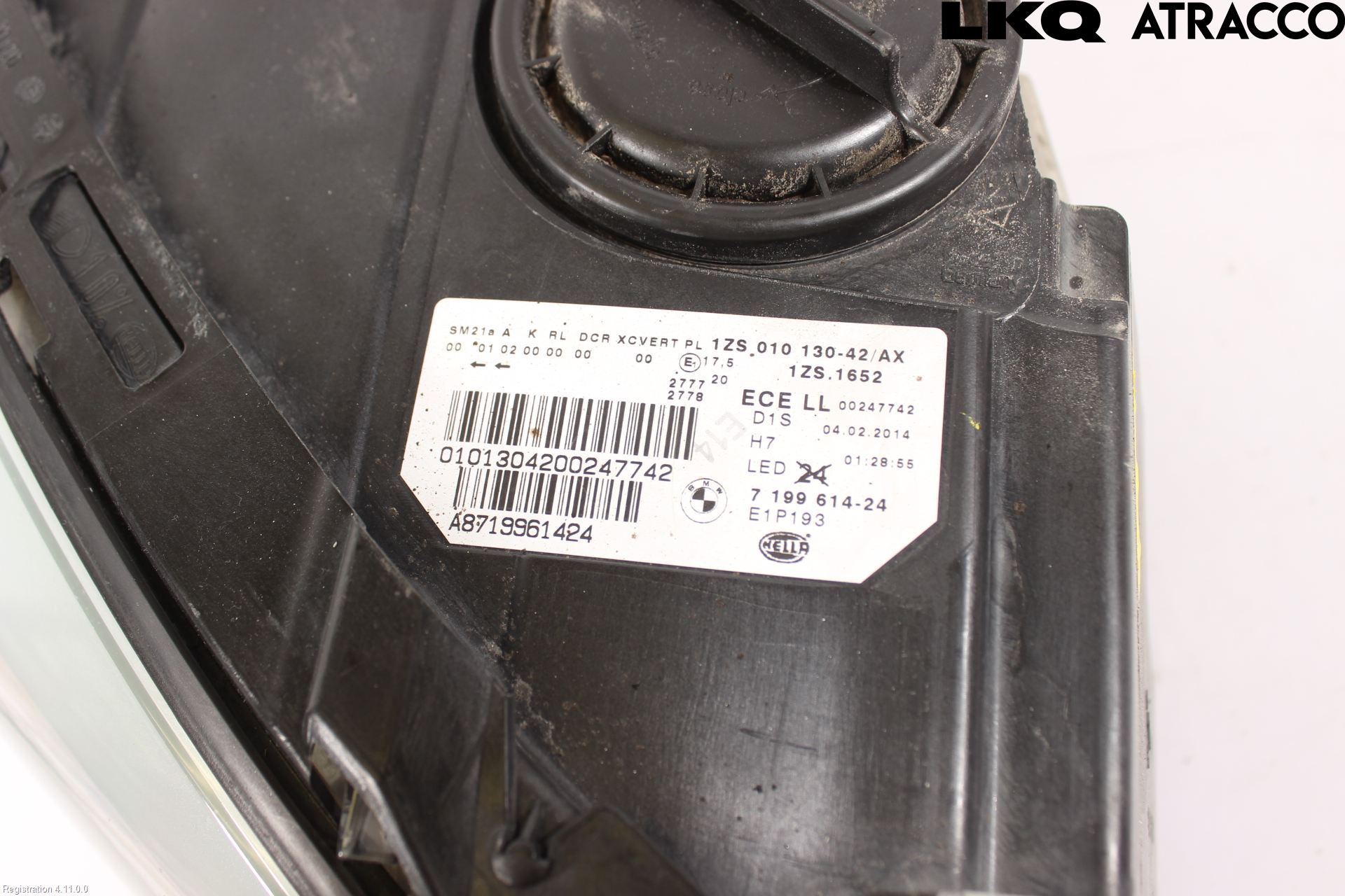 BMW 5 F10/F11/F18 09-17 Frontlykt Høyre