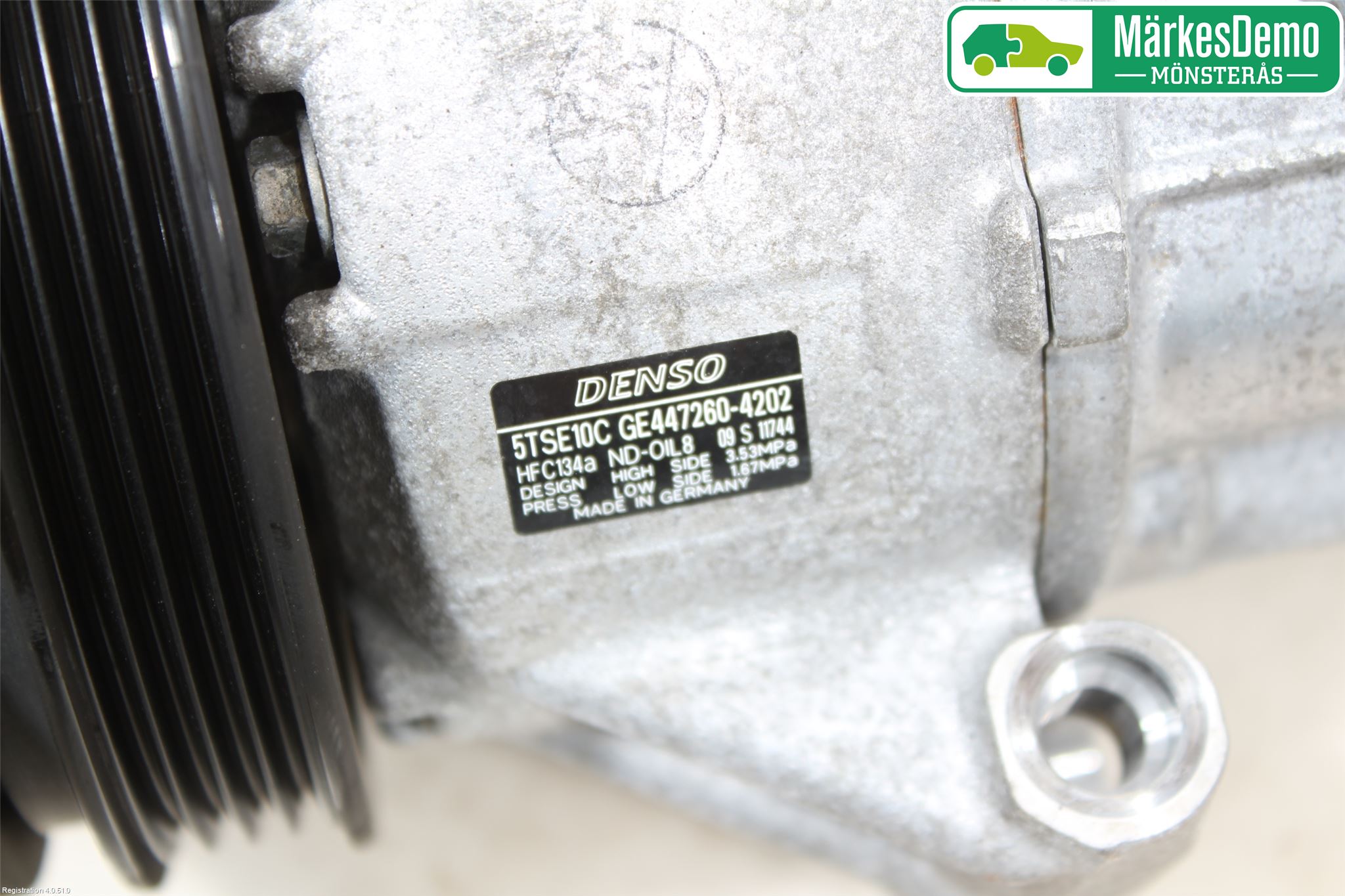 Toyota YARIS XP130 15-20 Varme Ac Kompressor