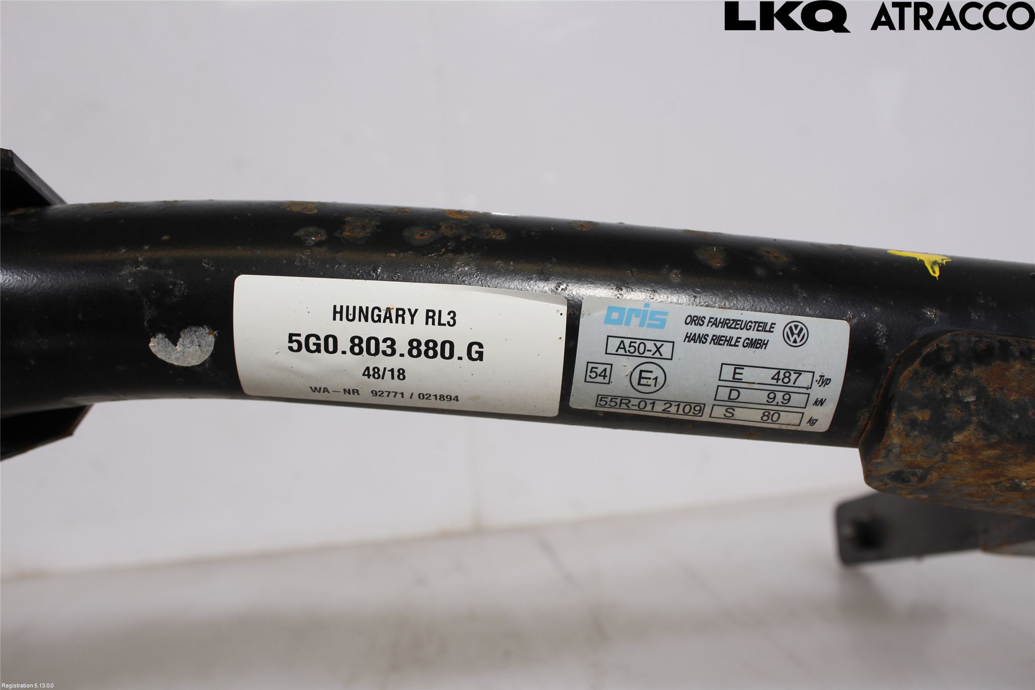 Volkswagen VW GOLF / E-GOLF VII 13-20 Tilhengerfeste