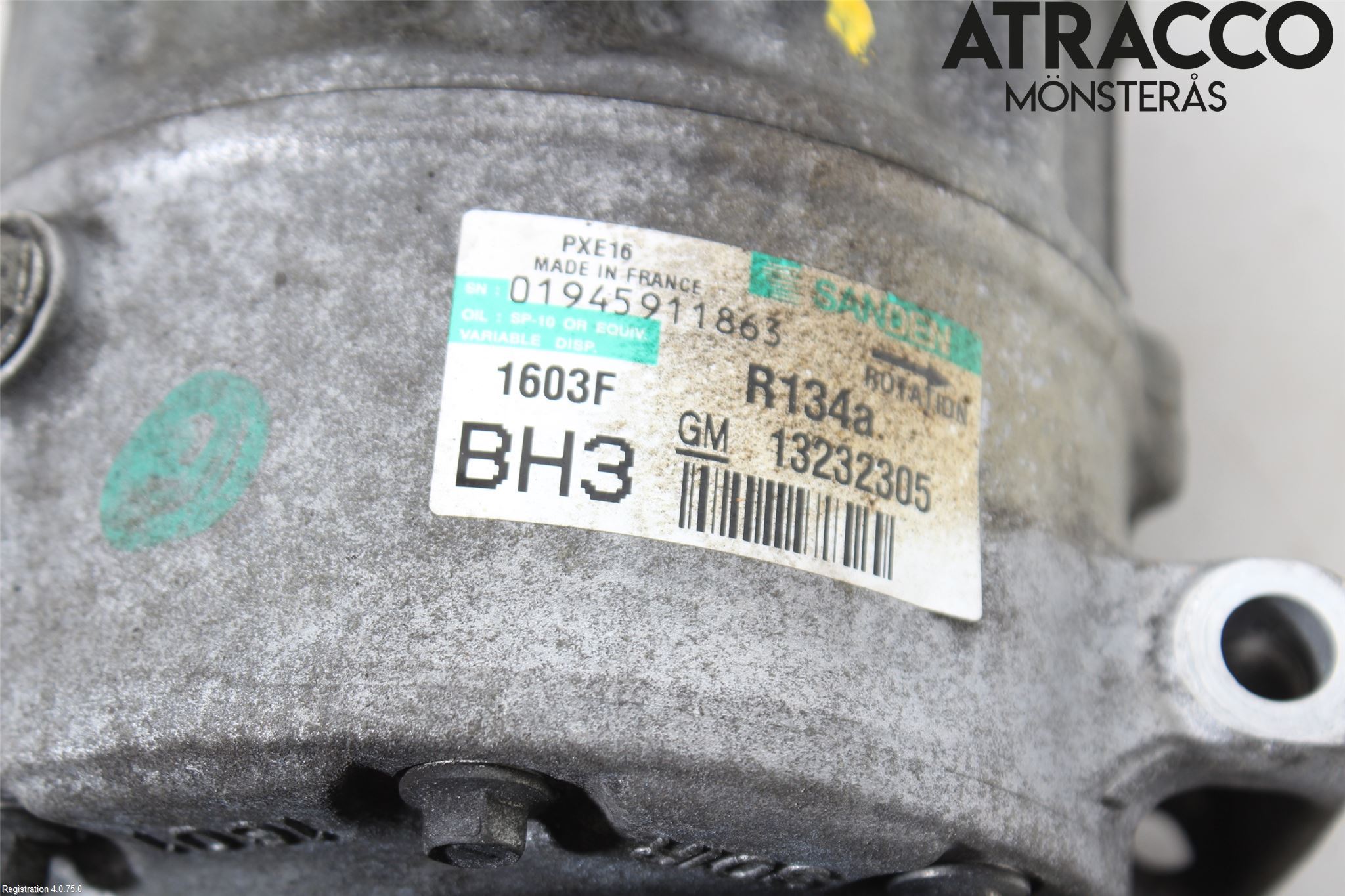 Opel INSIGNIA 09-16 Varme Ac Kompressor