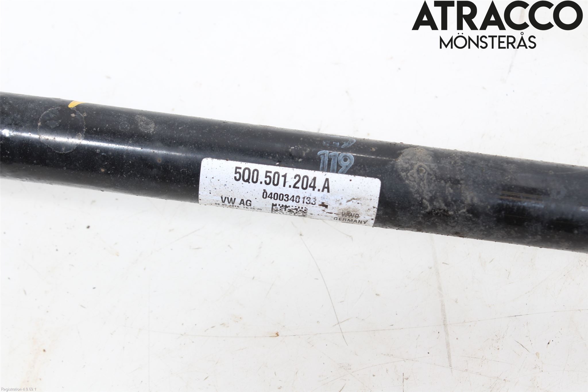 Audi A3/S3 8V 13-20 Drivaksel Bak Kompl Høyre