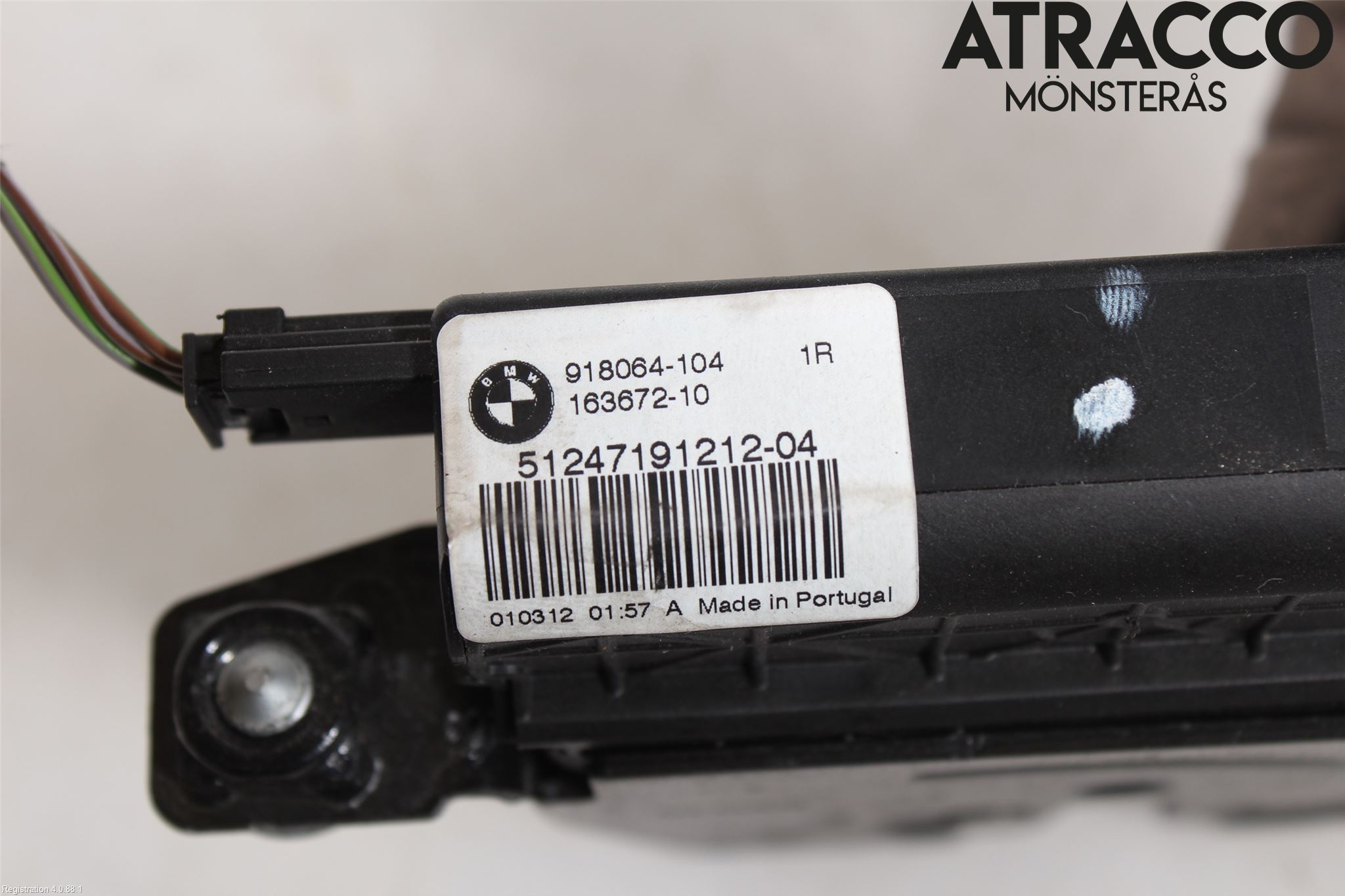 BMW 5 F10/F11/F18 09-17 Bakluke-Lokk Låsekasse