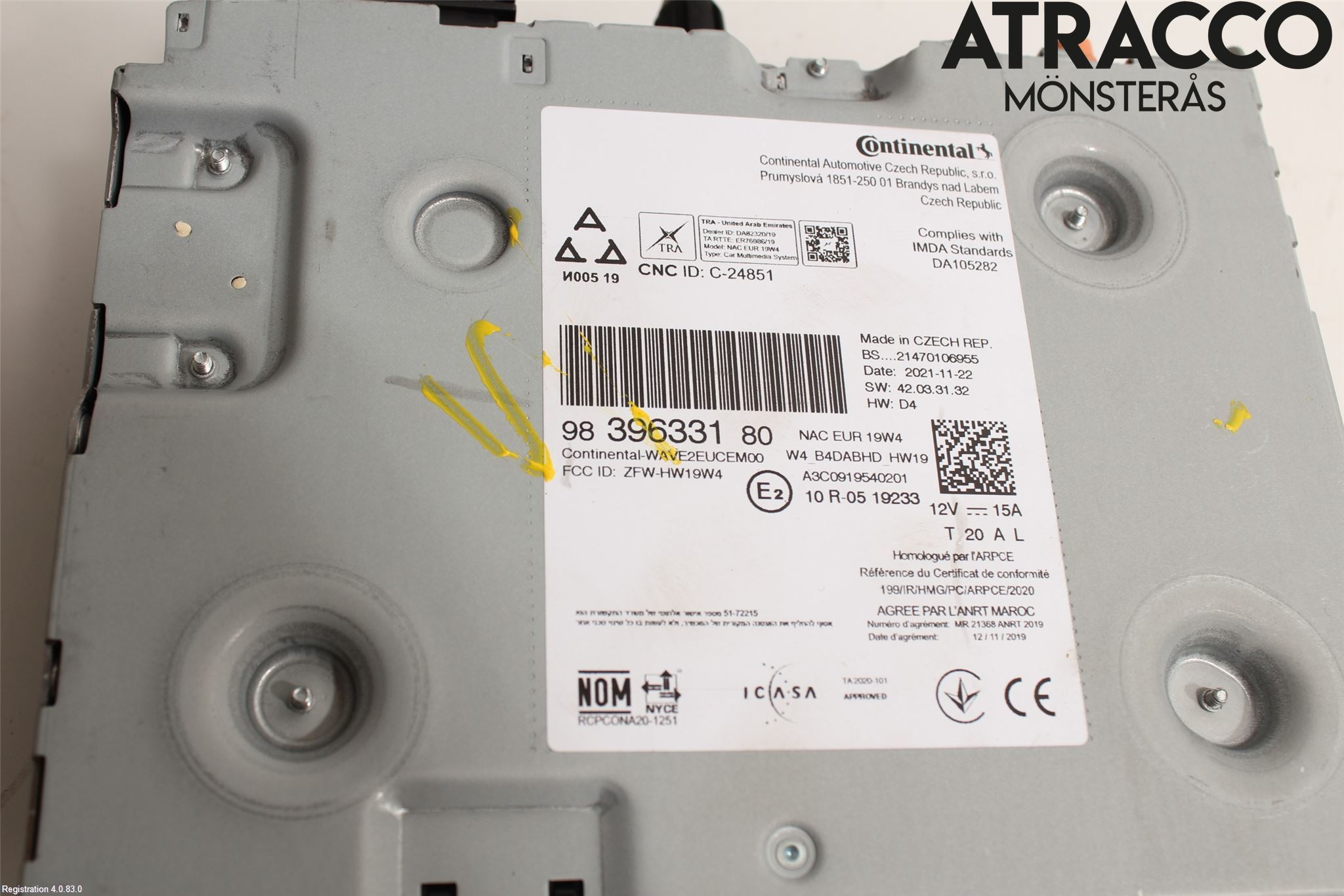 Opel MOKKA 21- Stereo Radio Med Kassetspiller