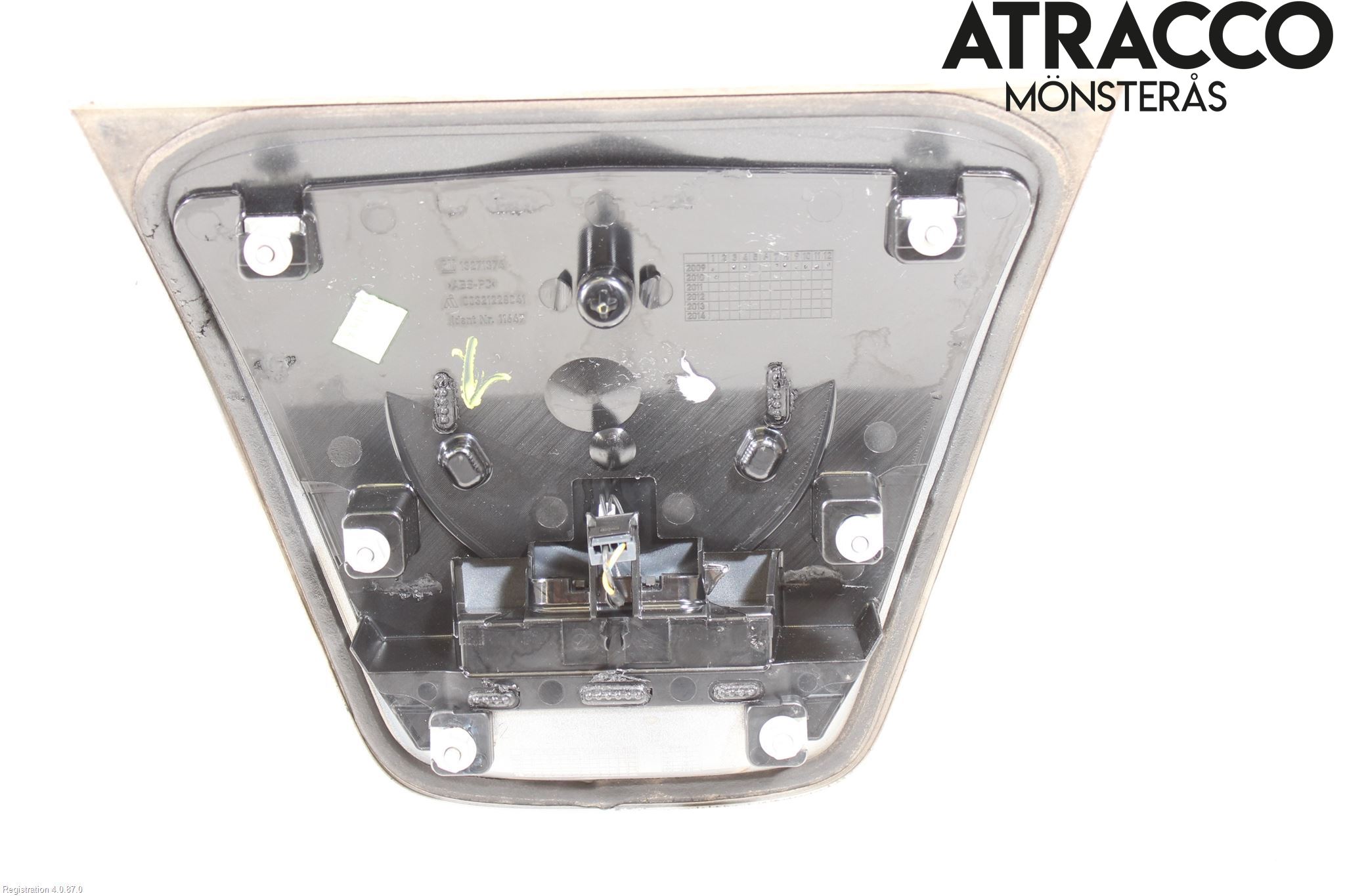 Opel ASTRA J 10-15 Bakluke Handtak Ytre