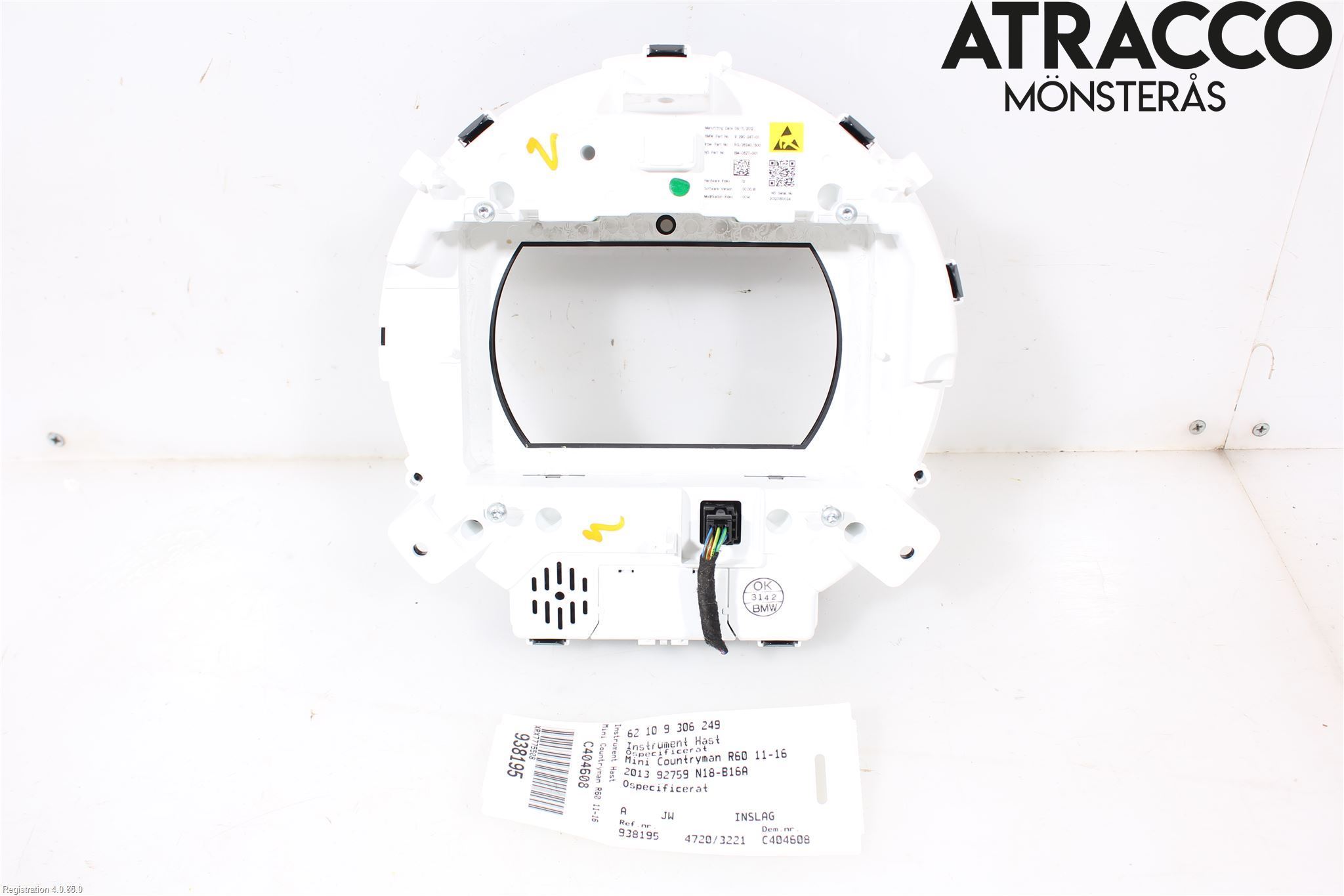 Mini COUNTRYMAN R60 11-16 Instr Speedometer