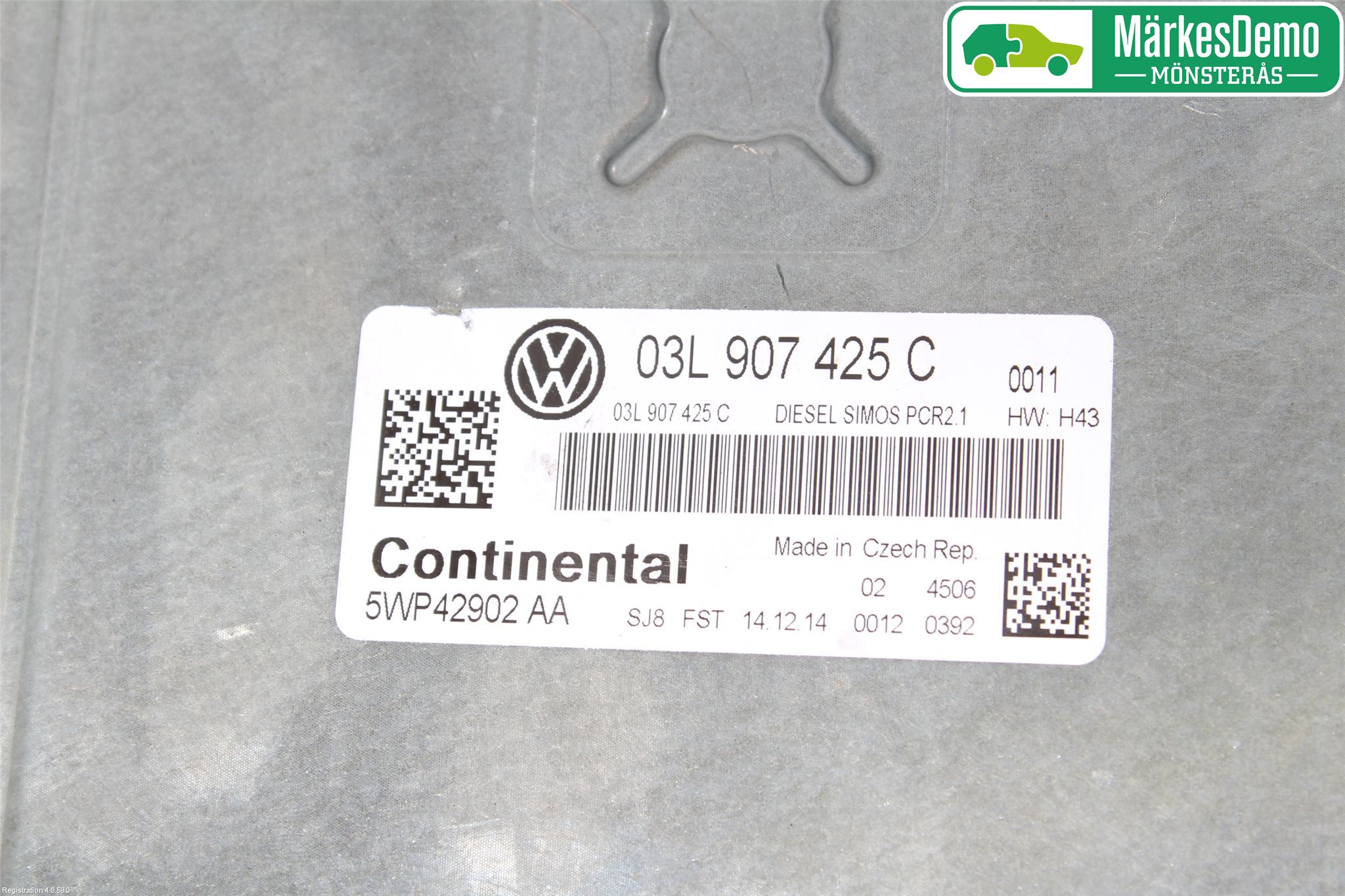 Volkswagen VW CADDY 11-15 Styreenhet Innsprøytning