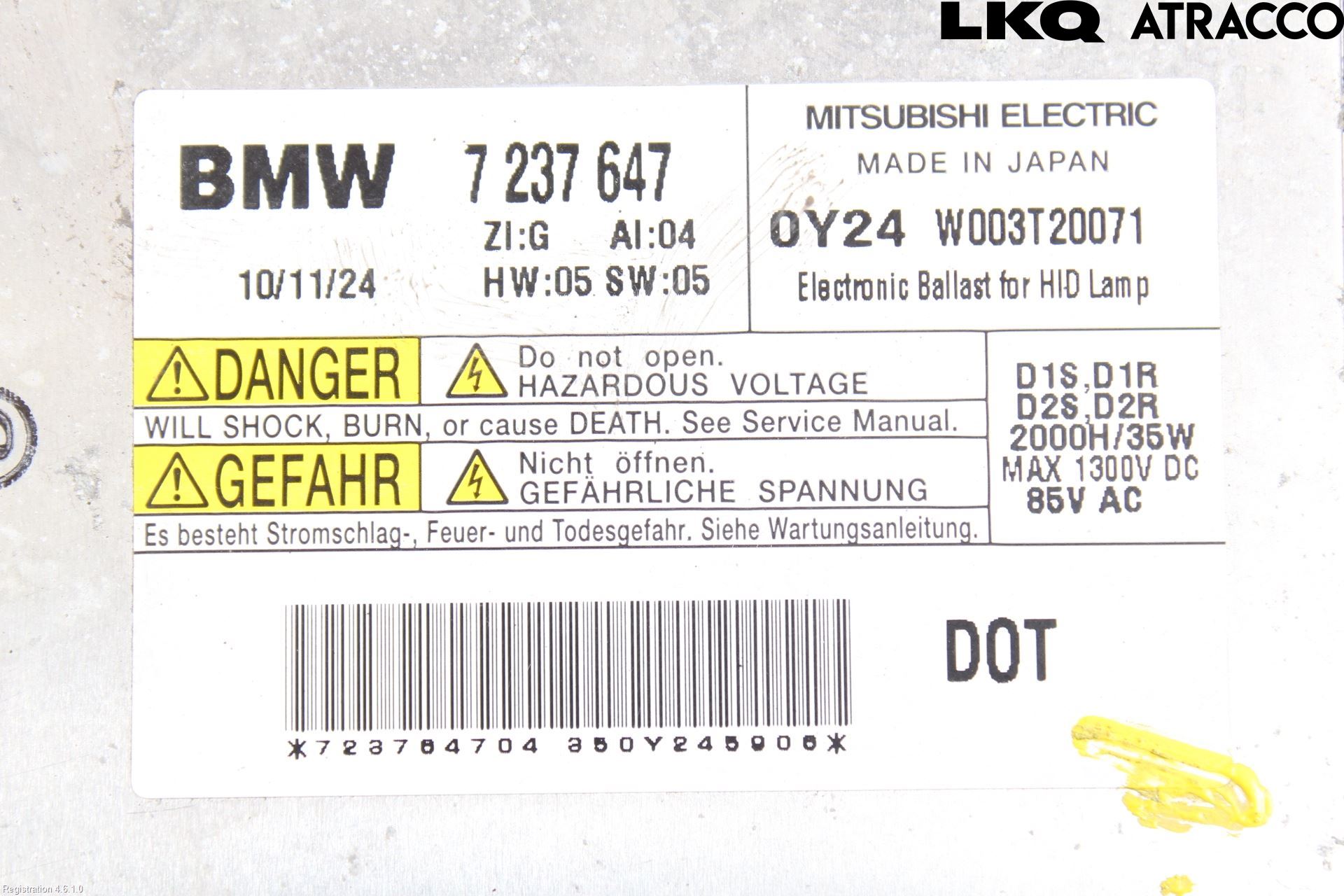 BMW 3 E90/91 SED/TOU 05-12 Styreenhet Xenon
