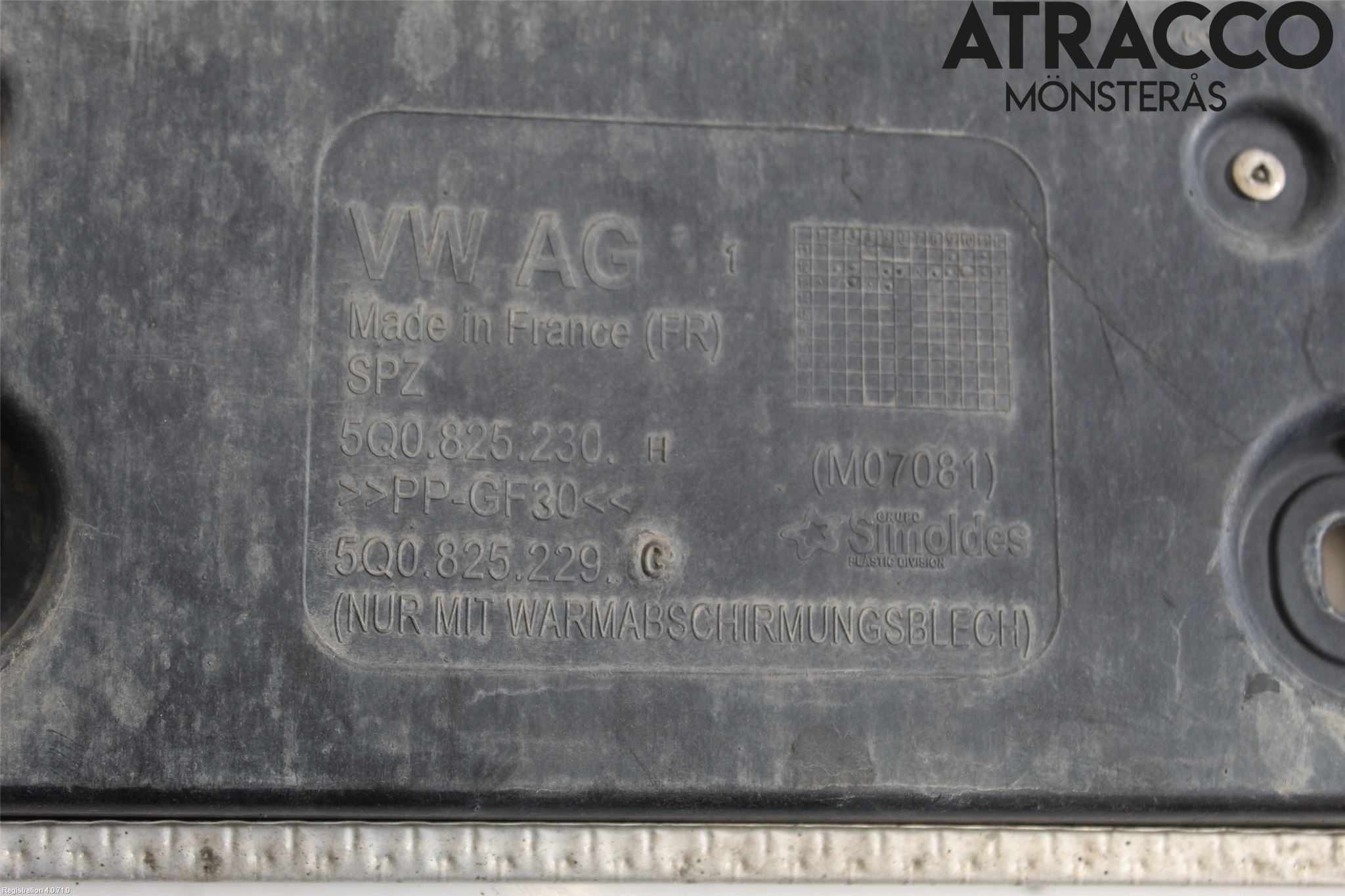 Skoda OCTAVIA (5E) 13-20 Bunnplate U Motor-Gear-Dørk