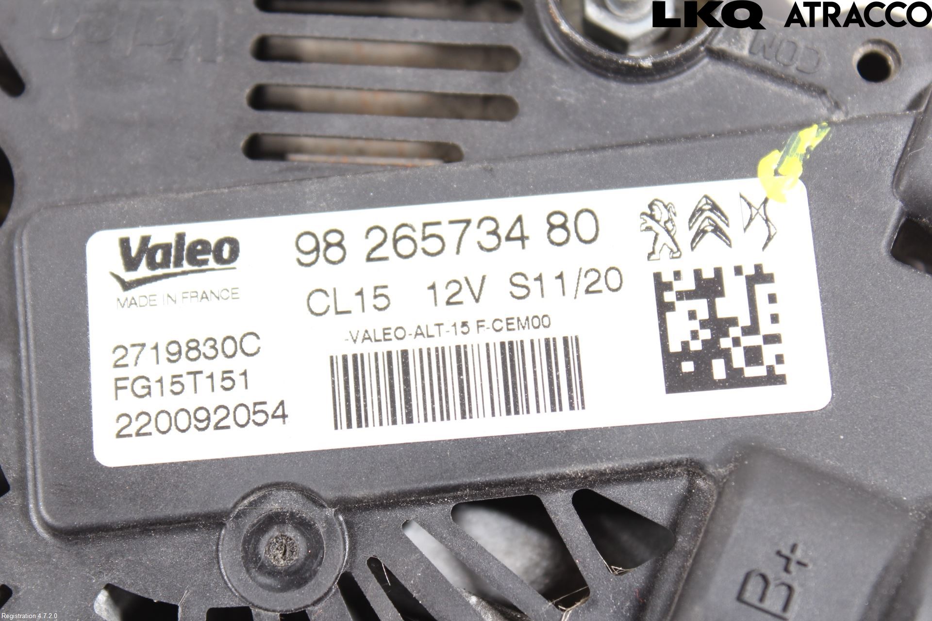 Peugeot 2008/E-2008 20- Dynamo