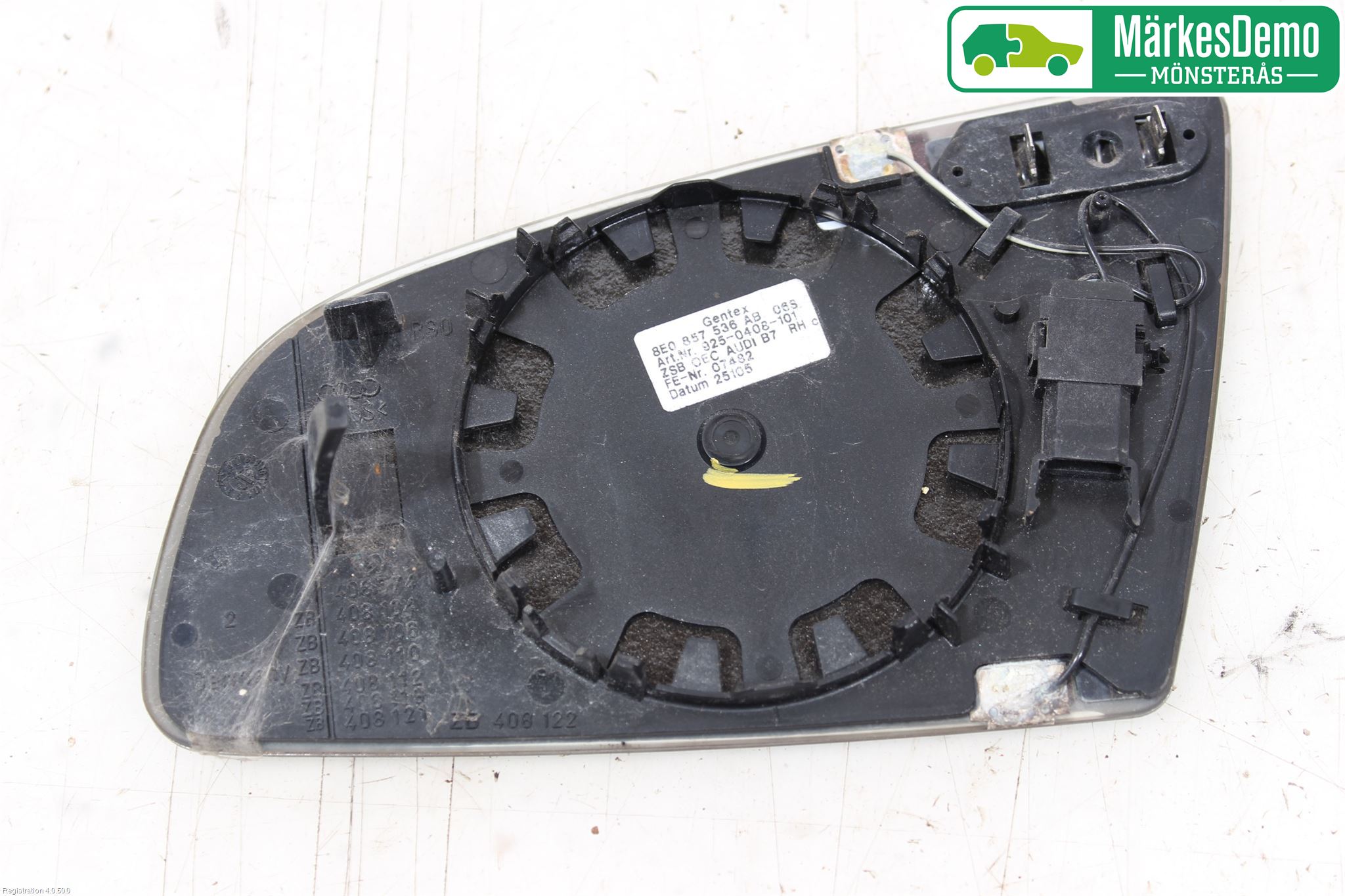 Audi A4/S4 05-07 Speil Glass H