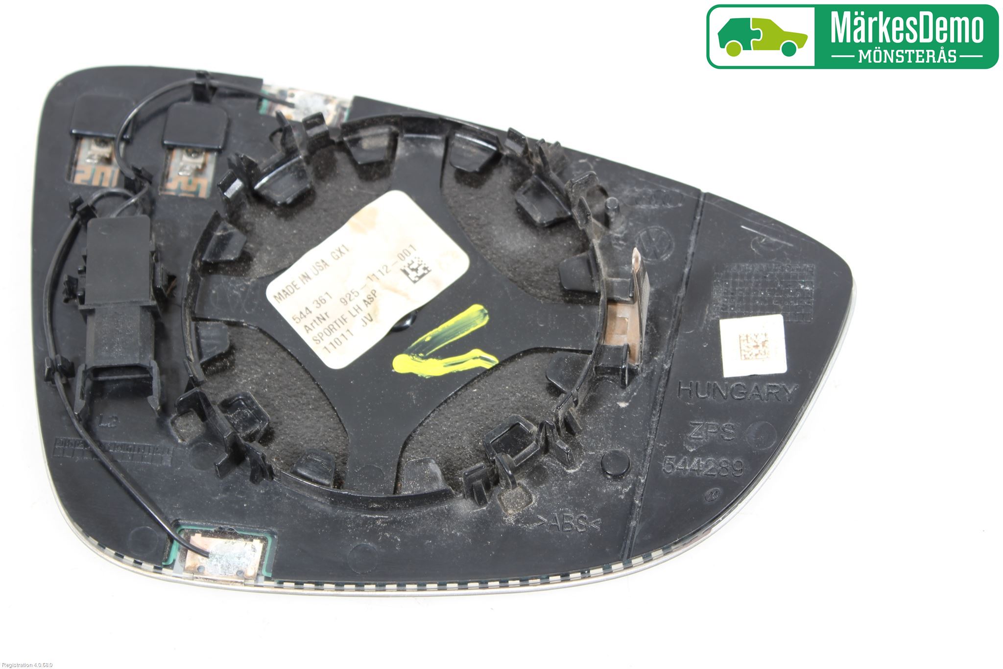 Volkswagen VW PASSAT 11-14 Speil Glass V