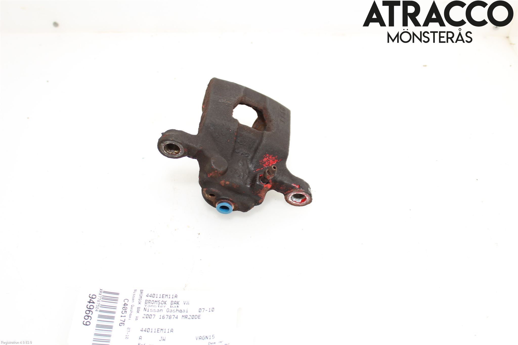 Nissan QASHQAI   07-10 Bremsecaliper Bak Venstre