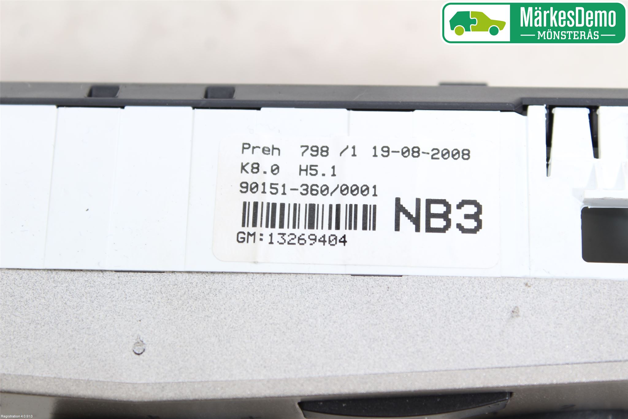 Opel ASTRA H 04-12 Varme Ac Betjening-Display