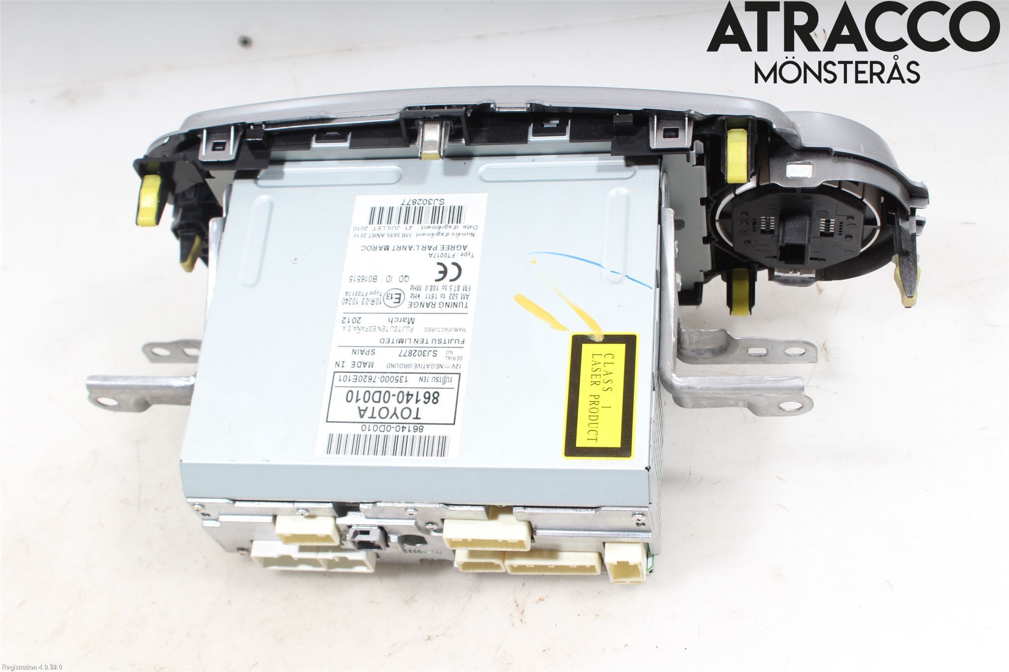 Toyota YARIS XP130 12-14 Stereo Radio