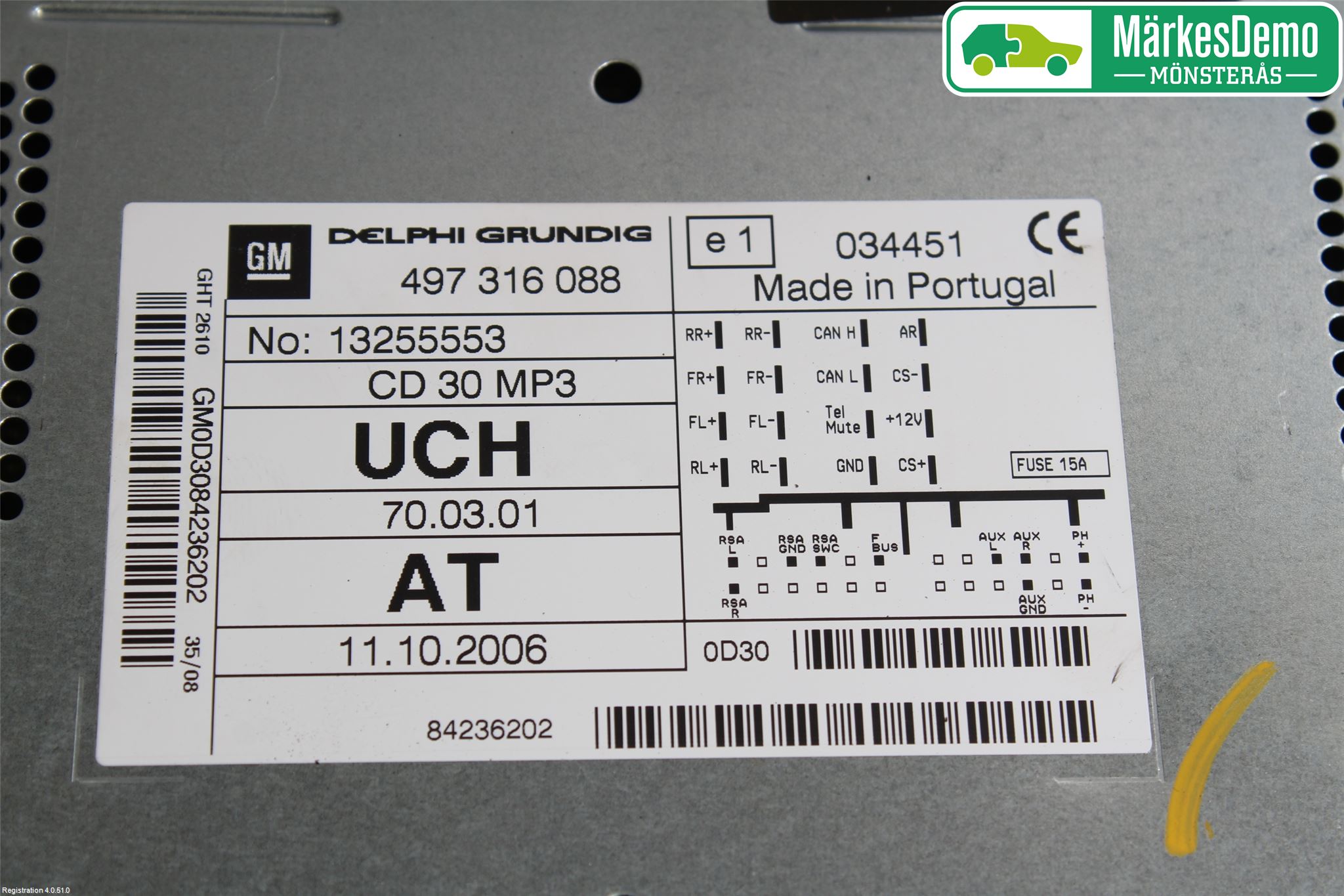 Opel ASTRA H 04-12 Stereo Radio