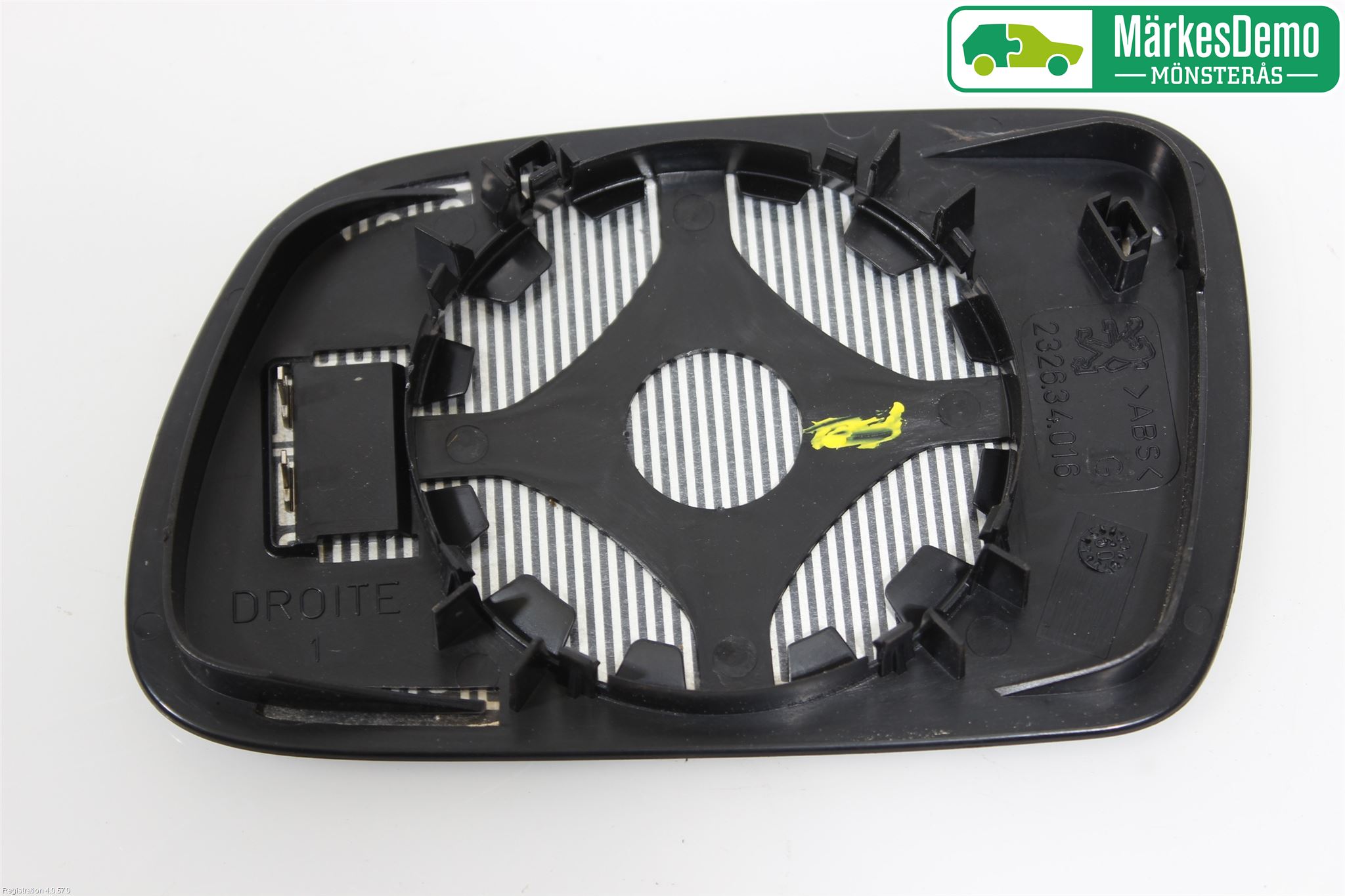 Peugeot 307     01-05 Speil Glass H
