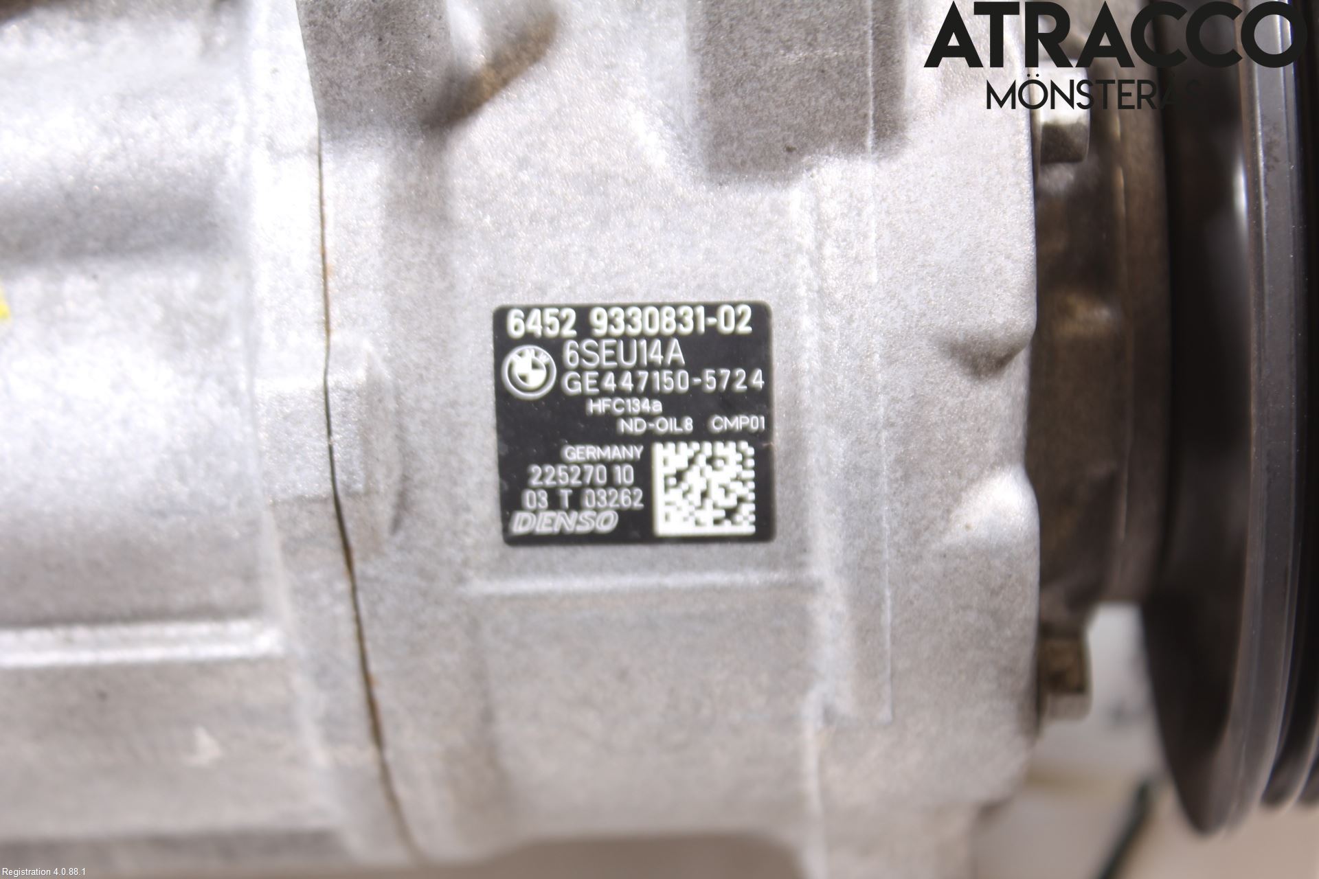 BMW 4 F32/F33/F82/F83 13-20 Varme Ac Kompressor