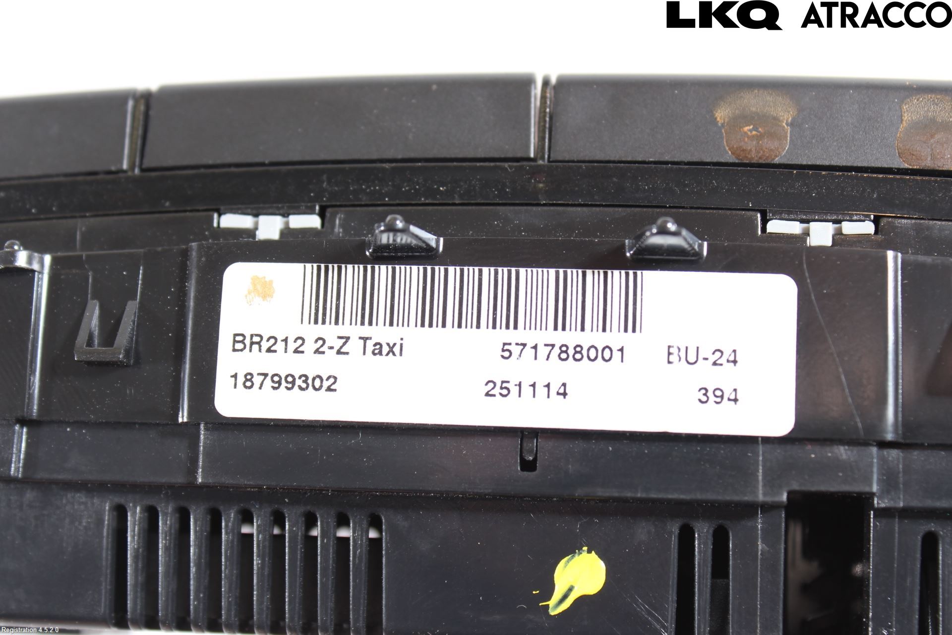 Mercedes-Benz MB E-KLASS (W212) 09-16 Varme Ac Betjening-Display