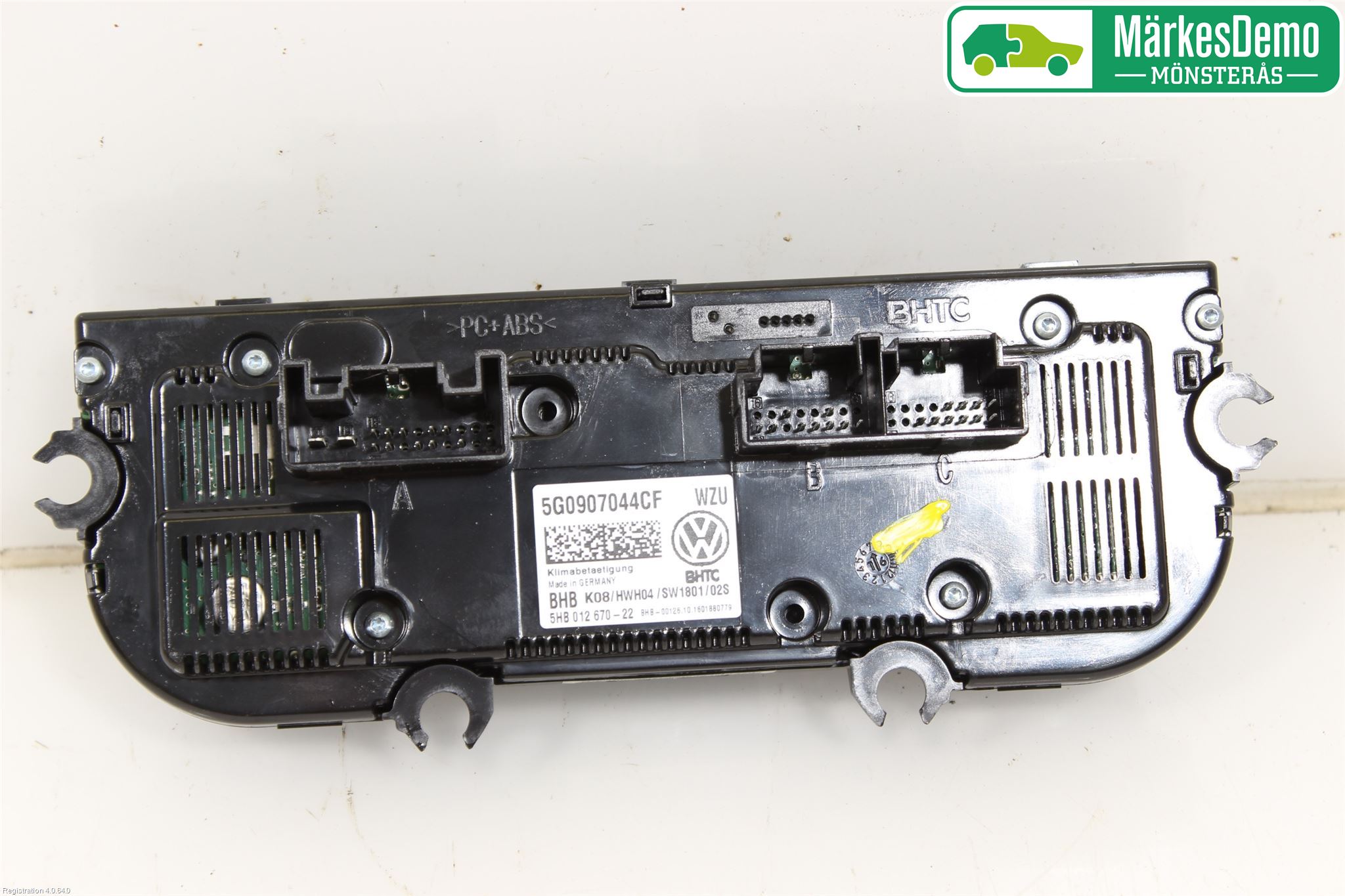 Volkswagen VW GOLF / E-GOLF VII 13-20 Varme Ac Betjening-Display