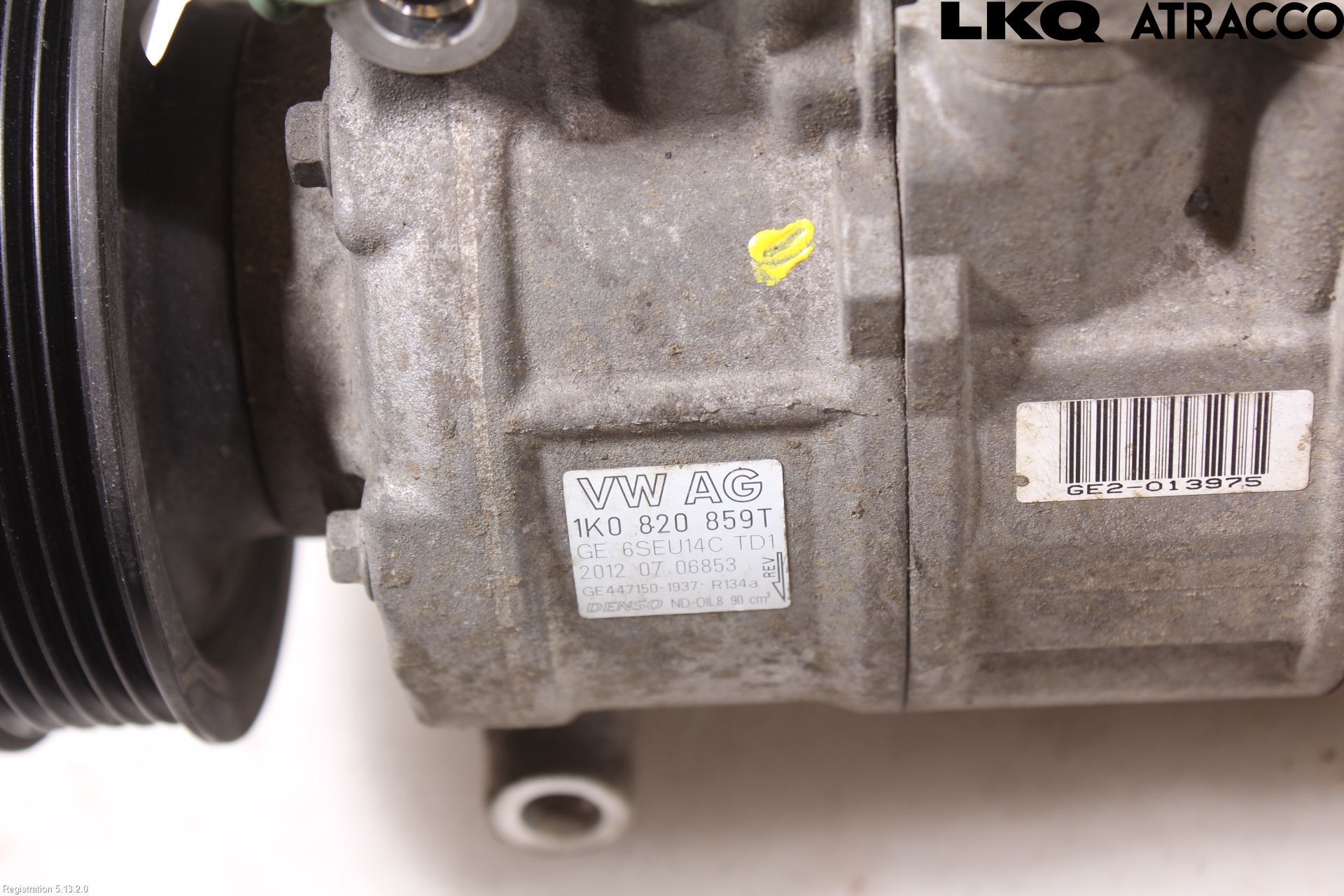 Volkswagen VW PASSAT 11-14 Varme Ac Kompressor