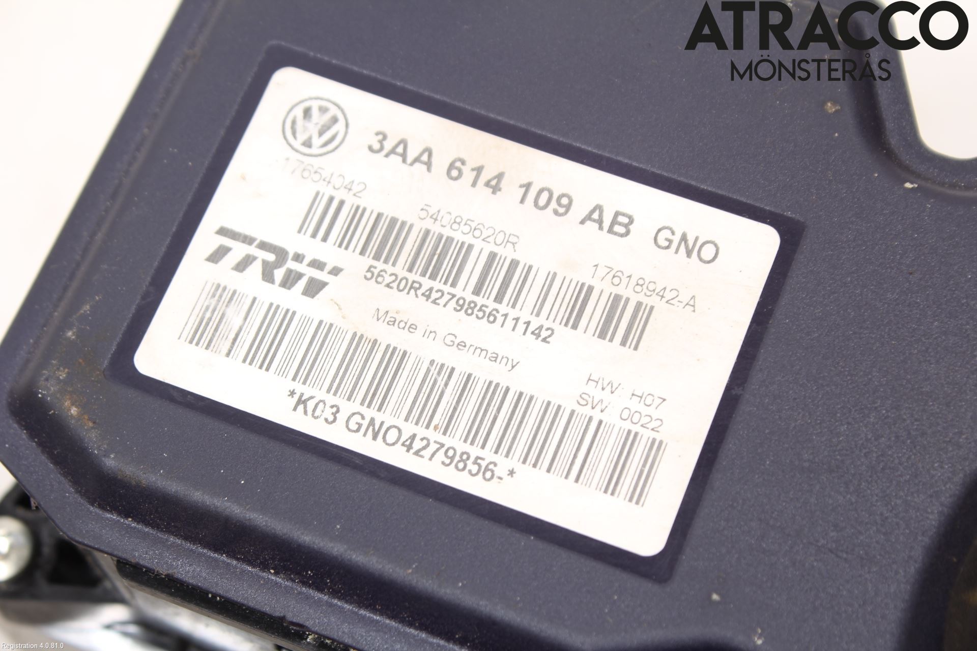 Volkswagen VW PASSAT 11-14 Abs Hydraulikkaggregat