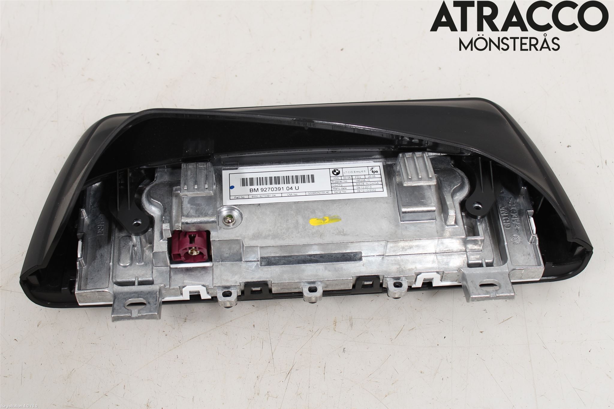 BMW 1 F20/F21 11-19 Instr Skjerm Dvd-Gps-Ac-Tlf