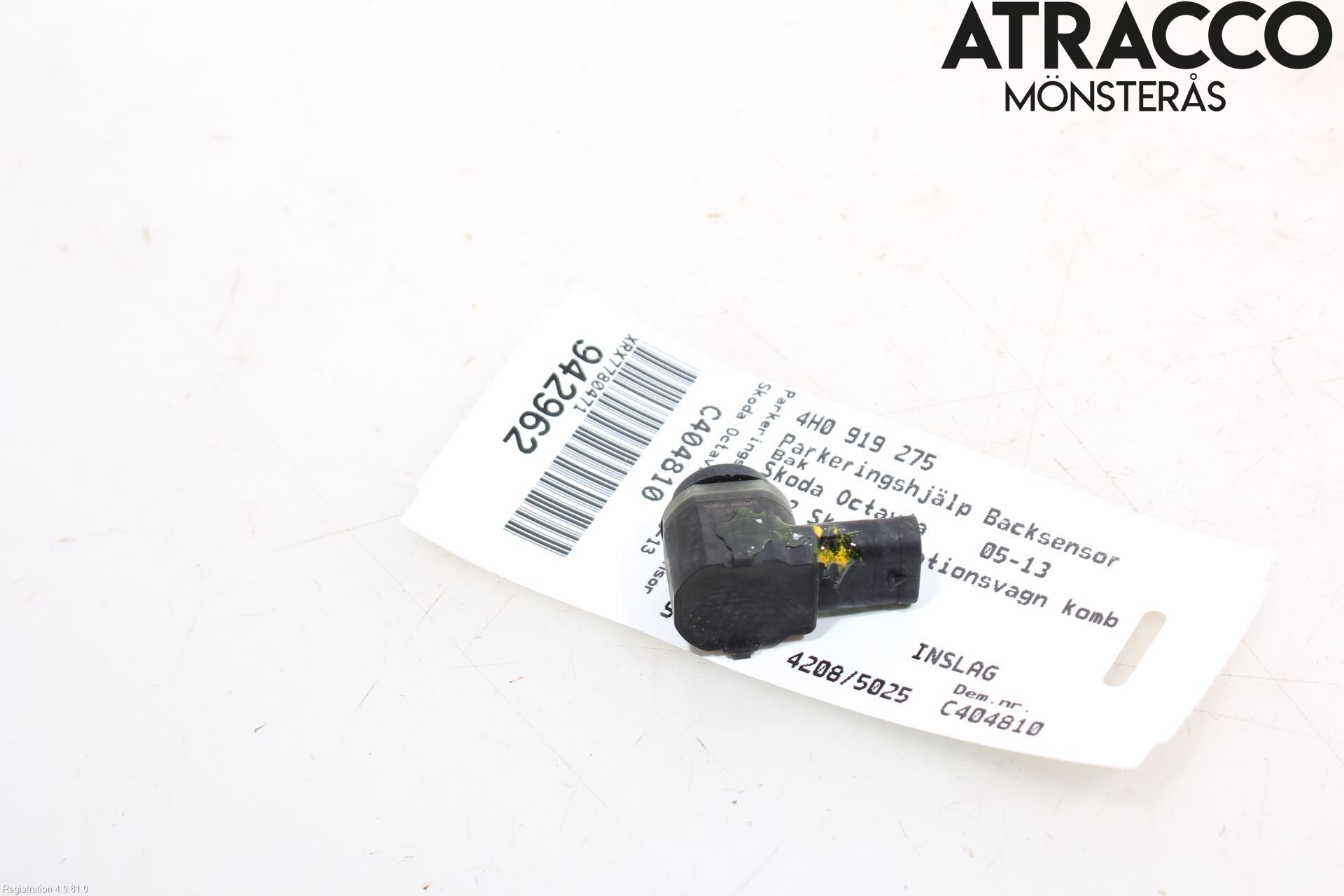 Skoda OCTAVIA (1Z) 05-13 Sensor Ryggesensor