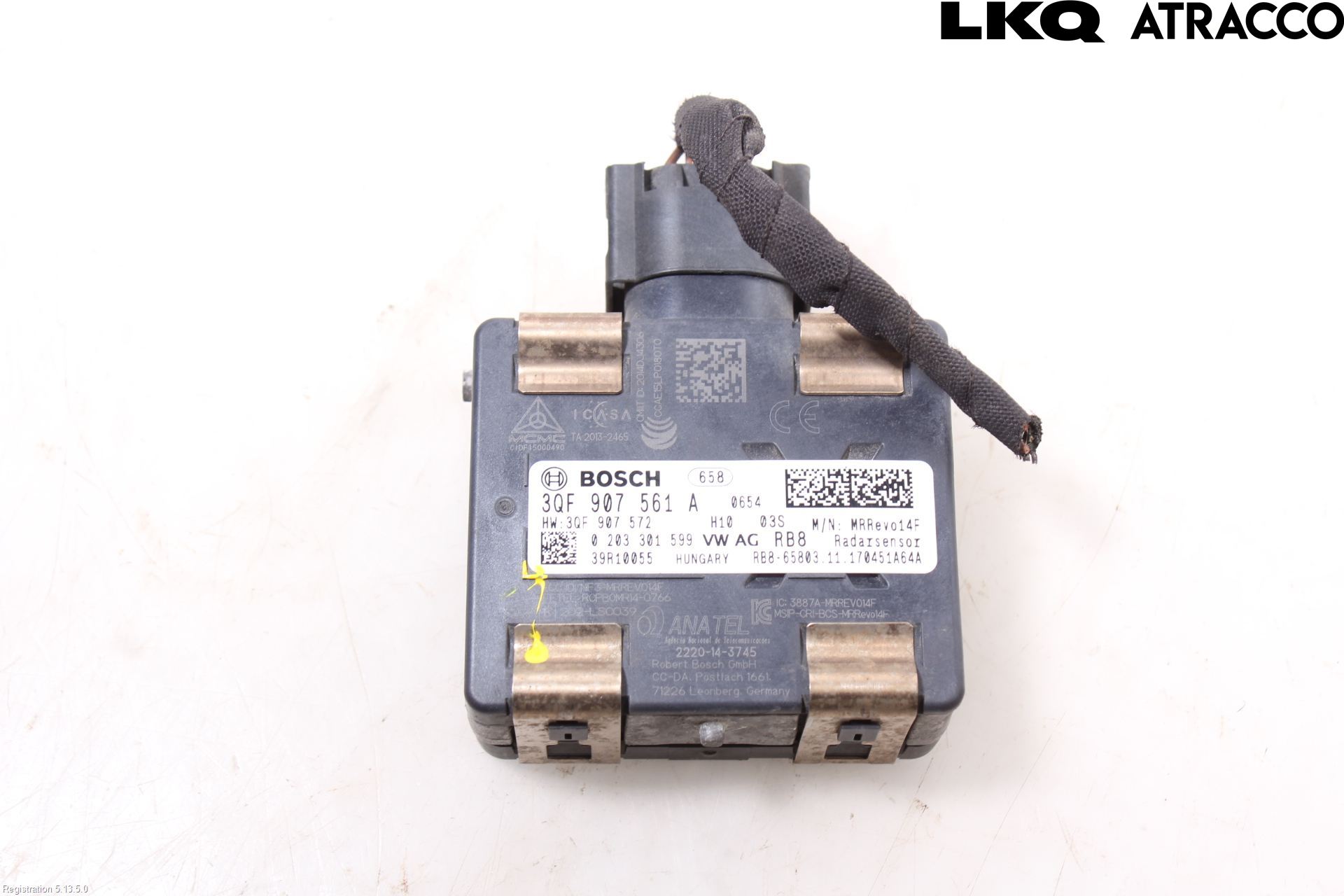 Volkswagen VW GOLF / E-GOLF VII 13-20 Sensor Kollisjonsbeskyttelse