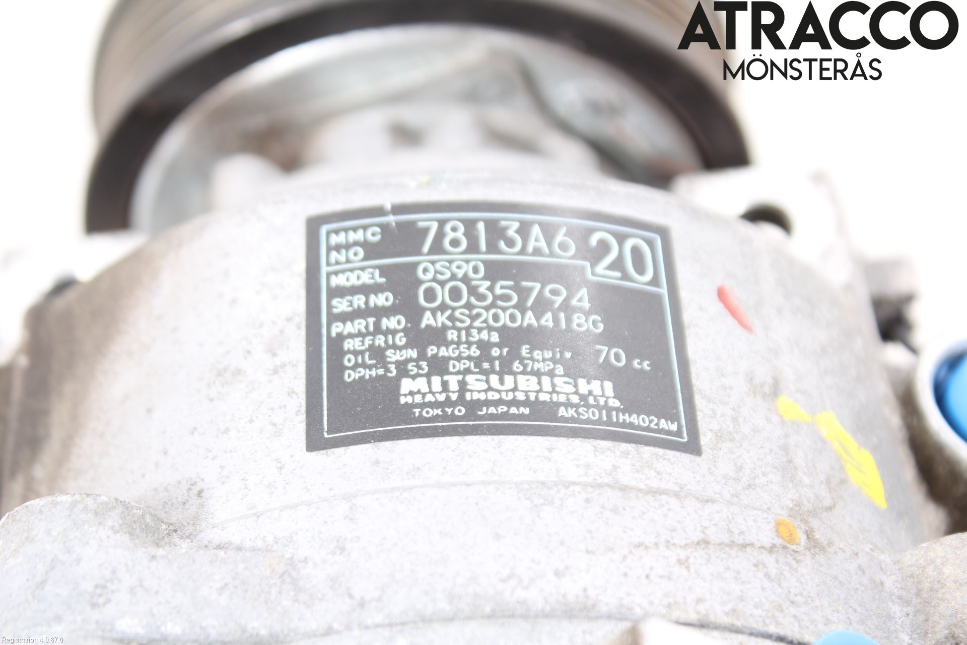 Mitsubishi ASX 10-22 Varme Ac Kompressor
