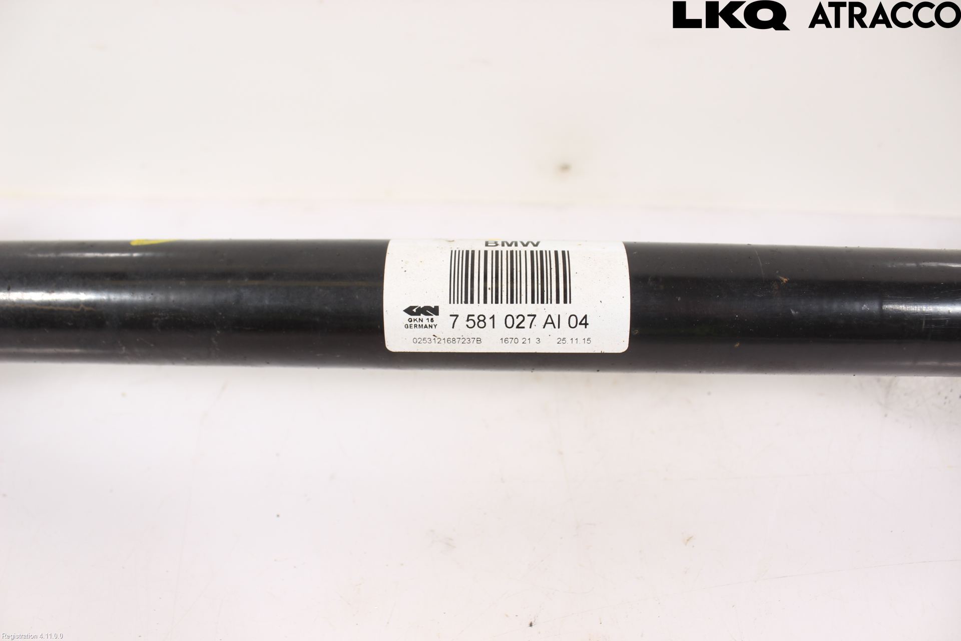 BMW 5 F10/F11/F18 09-17 Drivaksel Bak Kompl Venstre