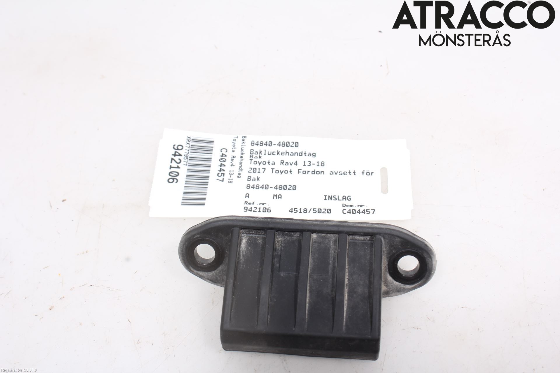 Toyota RAV4 13-18 Bakluke Handtak Ytre