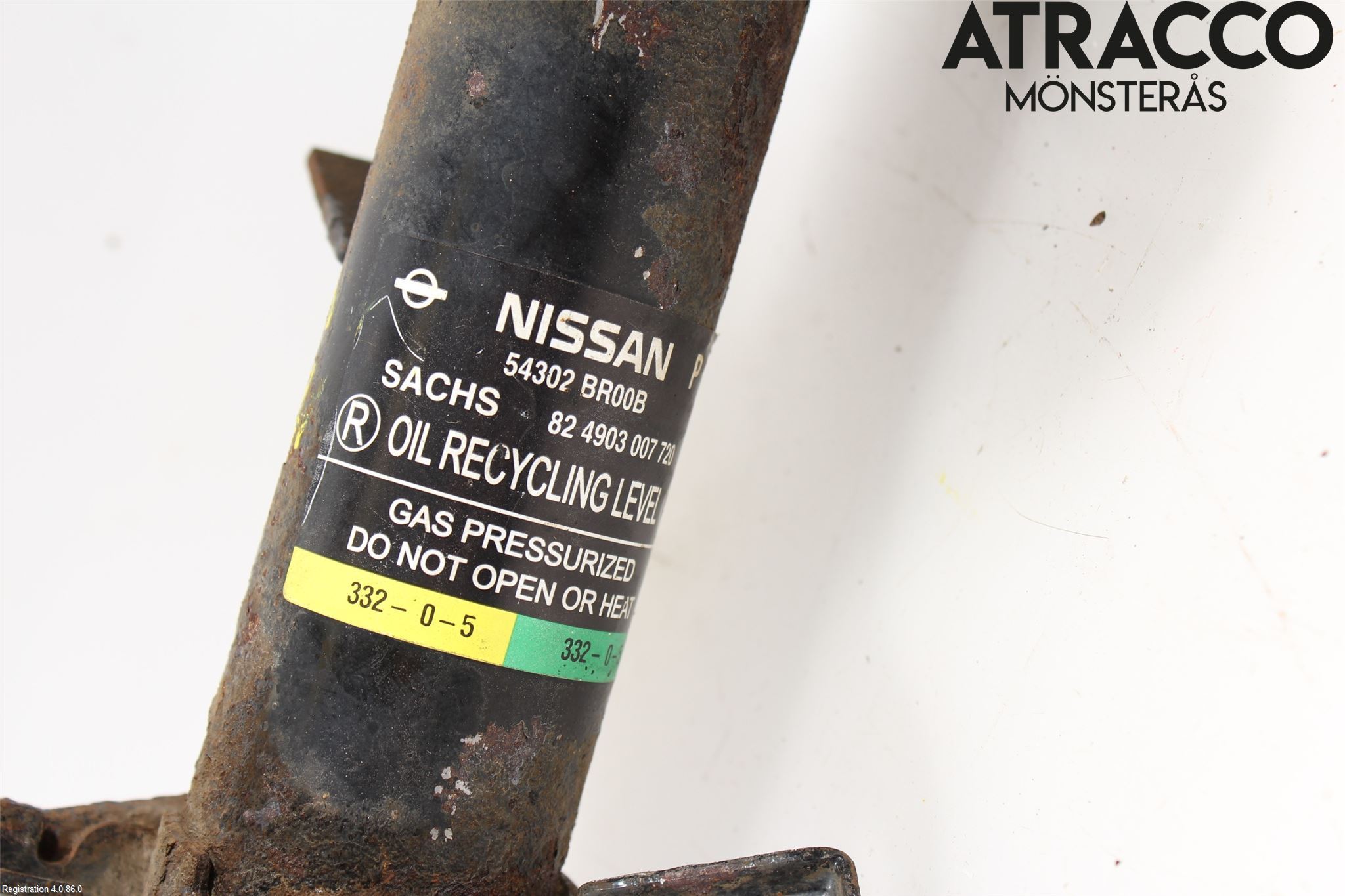 Nissan QASHQAI 10-14 Fjærbein Foran Høyre