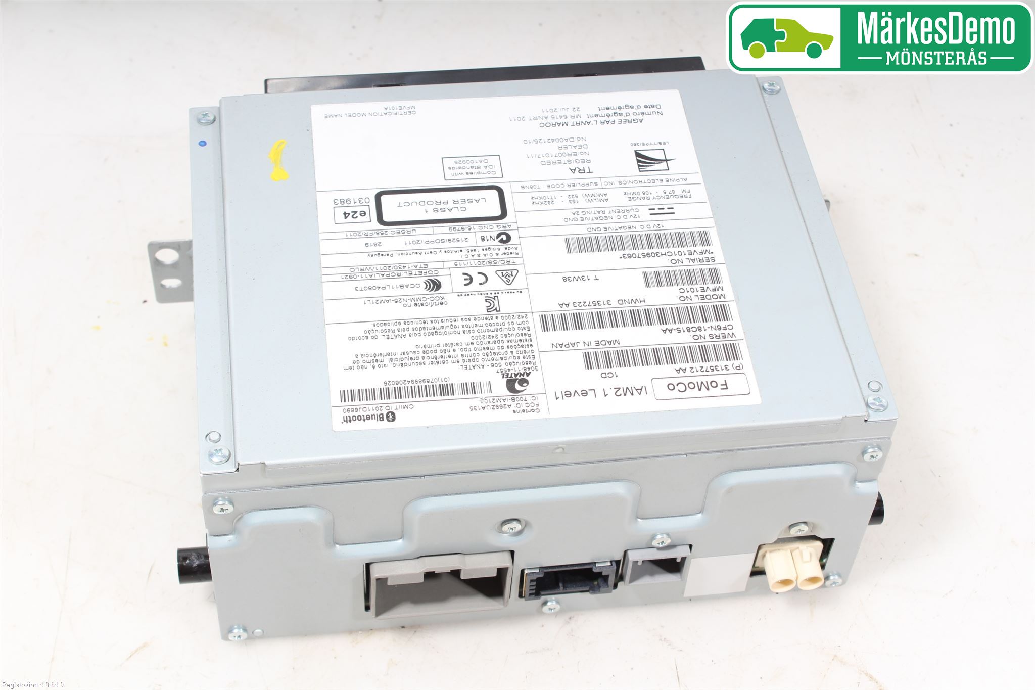 Volvo V70 14-16 Stereo Radio