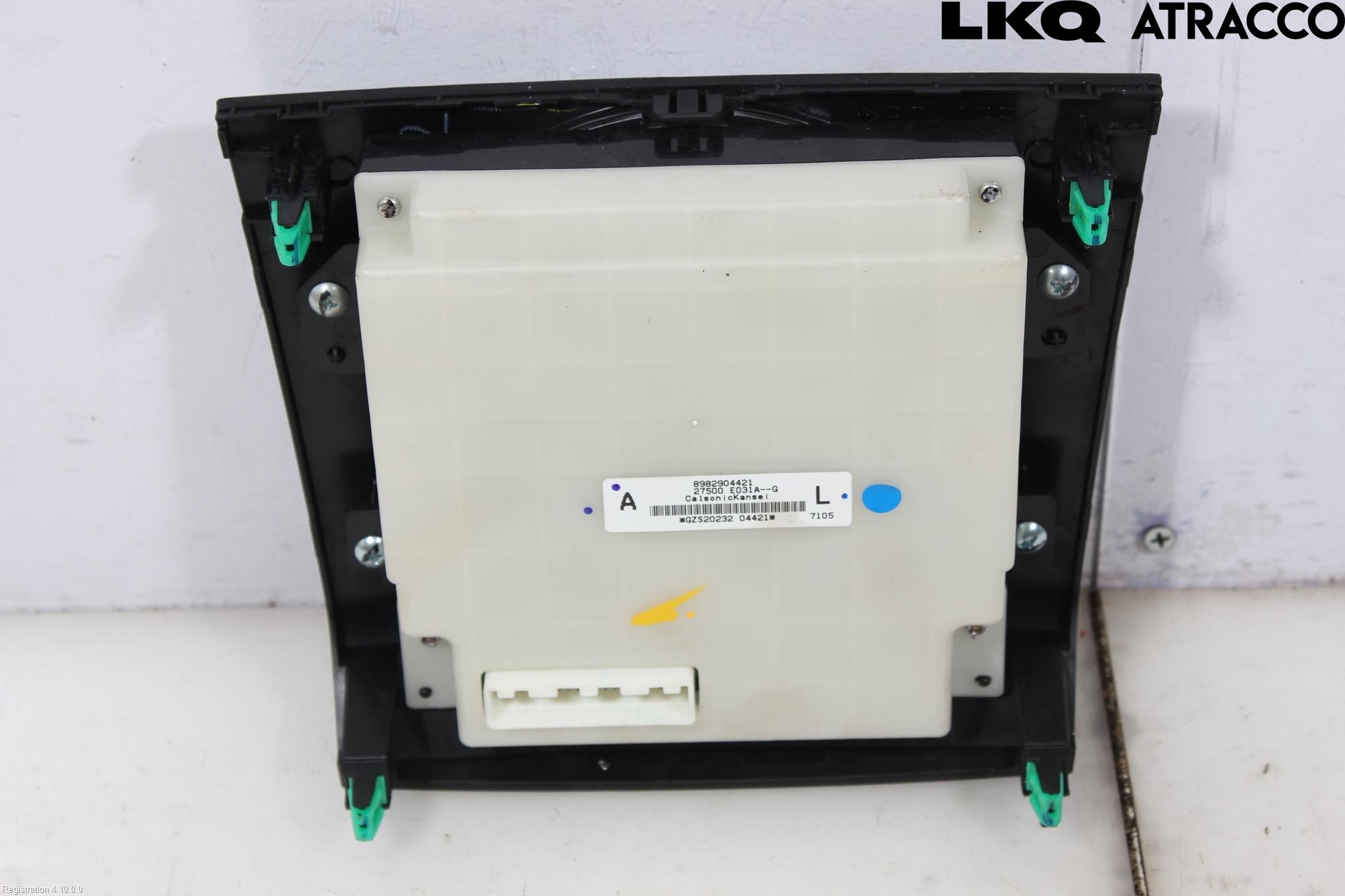 Isuzu D-MAX Varme Ac Betjening-Display