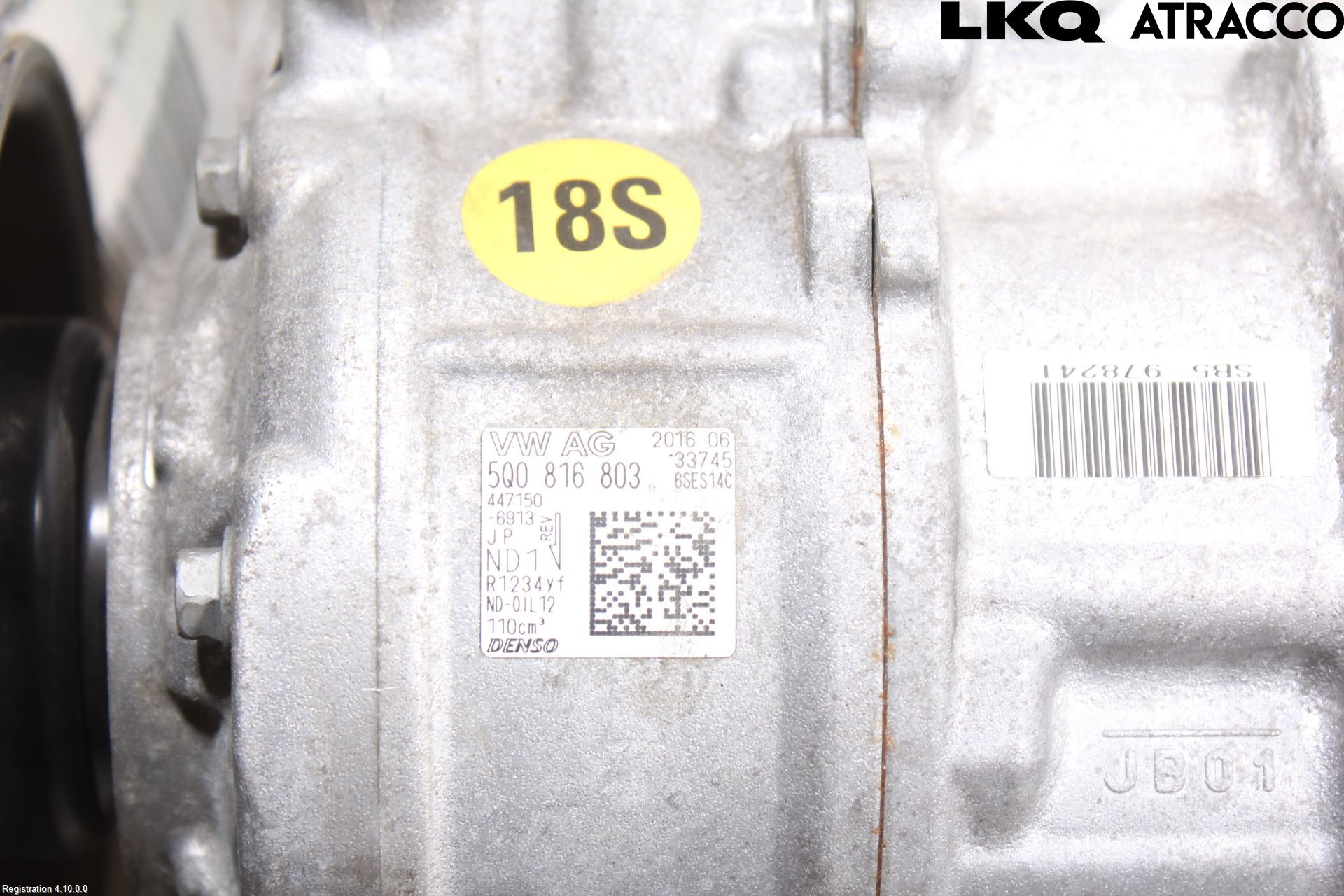 Skoda SUPERB 16-24 Varme Ac Kompressor