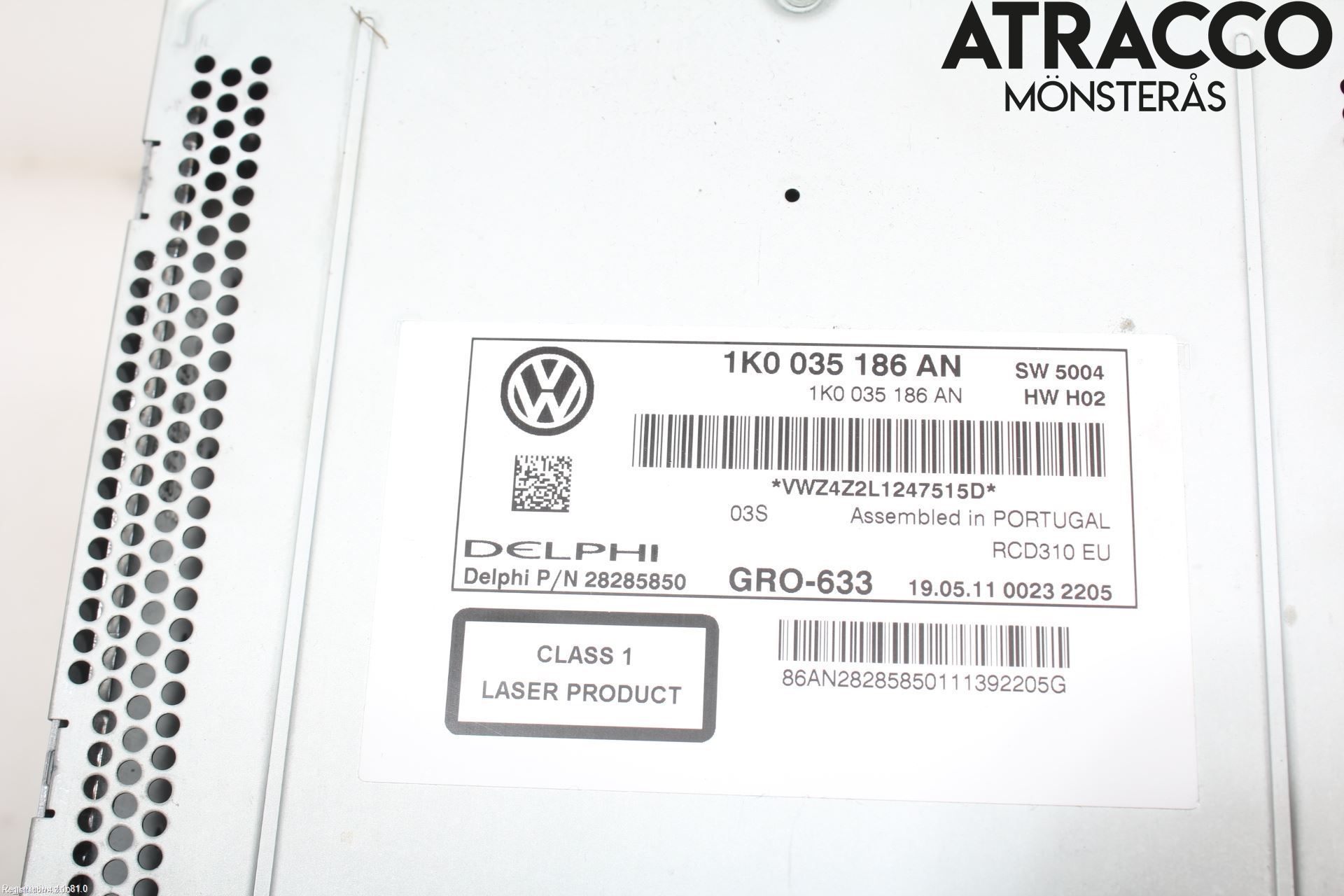 Volkswagen VW PASSAT 11-14 Stereo Radio Med Cd
