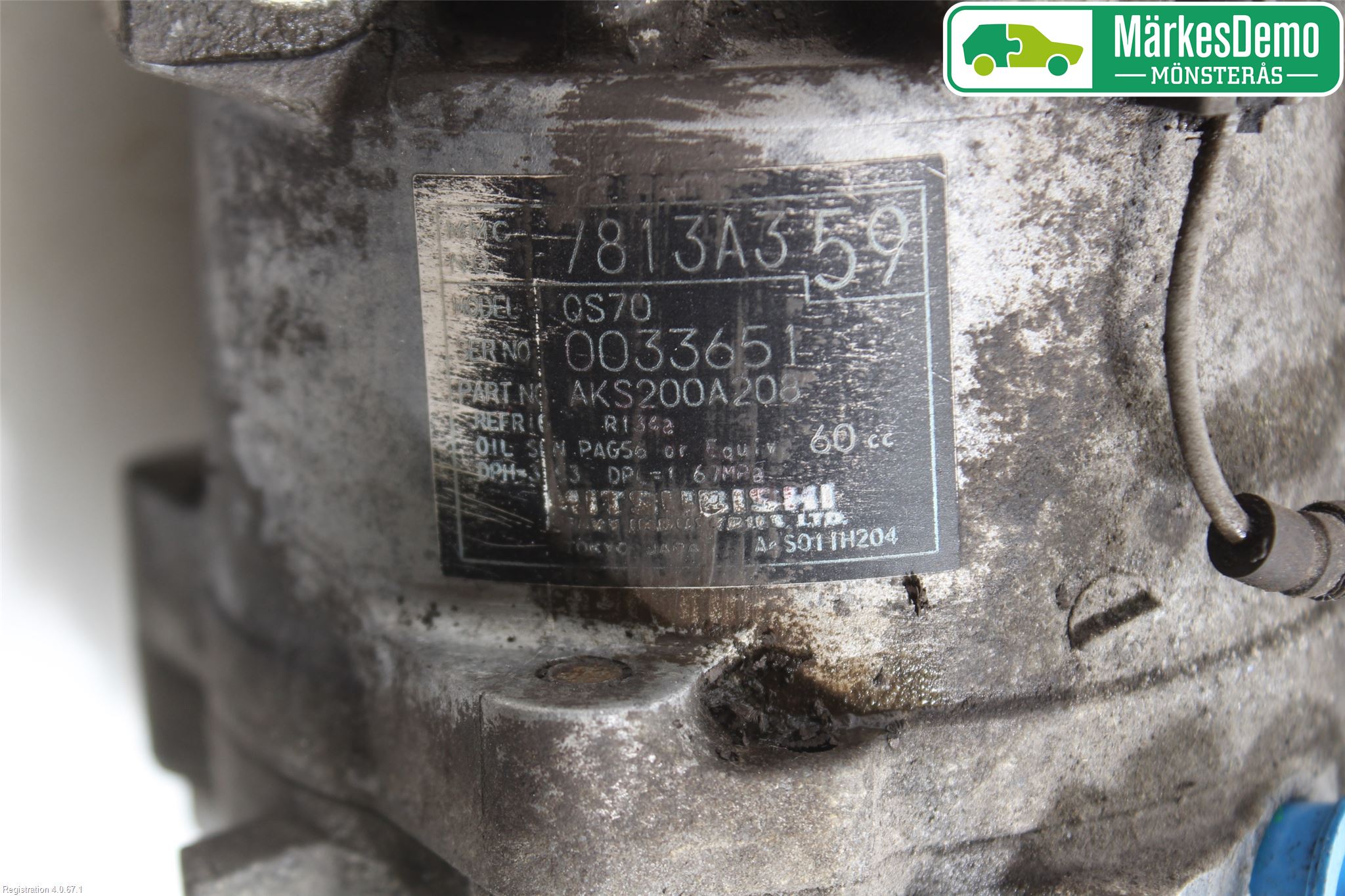 Mitsubishi LANCER 07-14 Varme Ac Kompressor