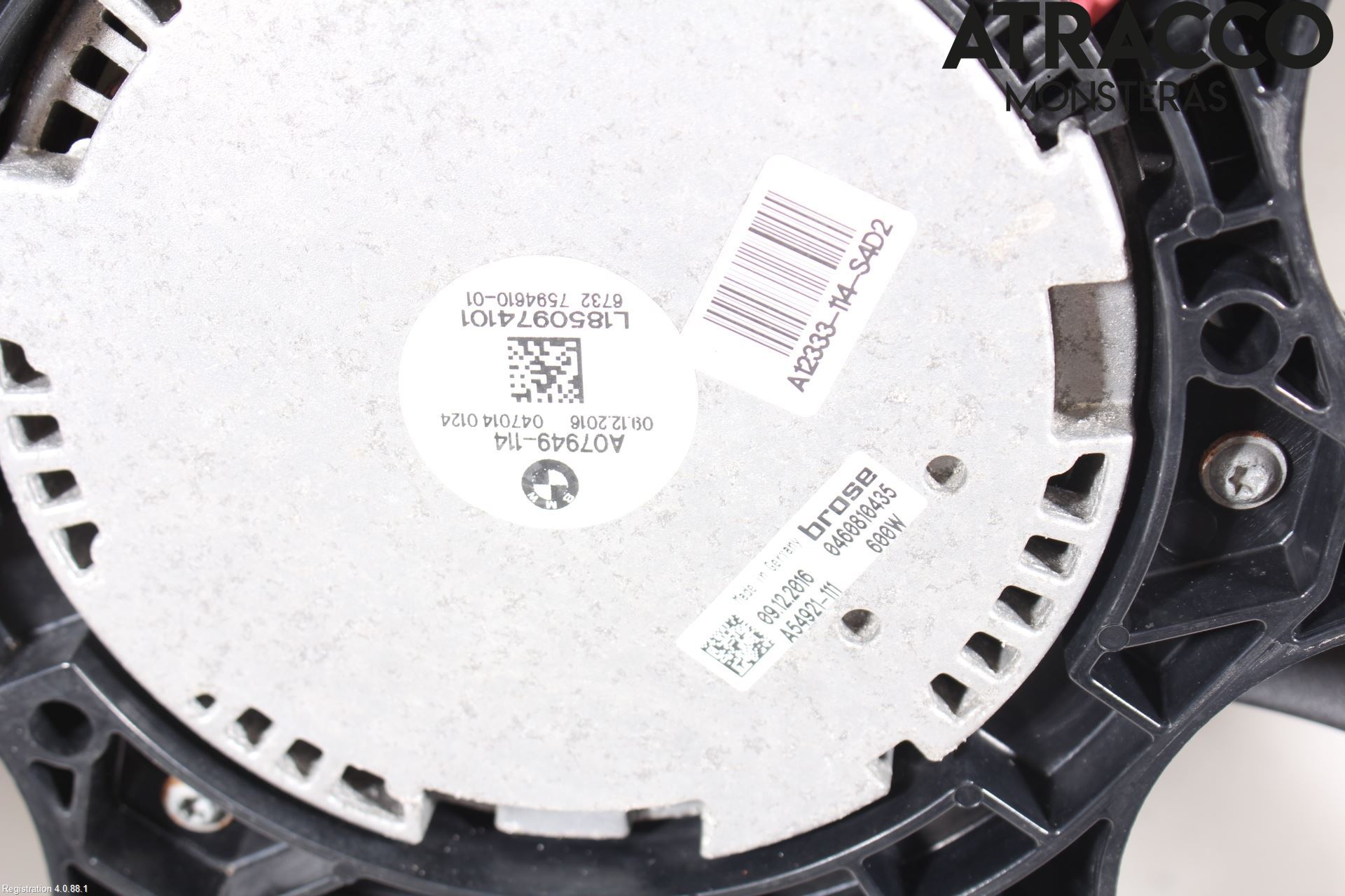 BMW 5 F10/F11/F18 09-17 Kjølevifte Elektrisk