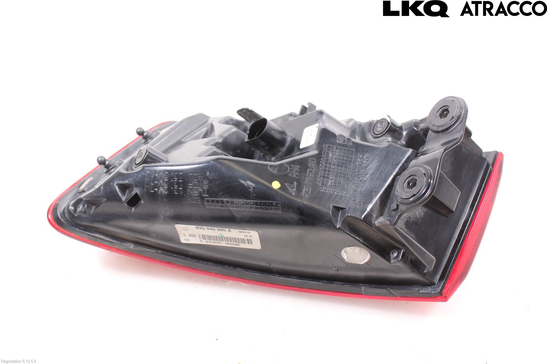 Audi A3/S3 05-13 Baklykt Venstre
