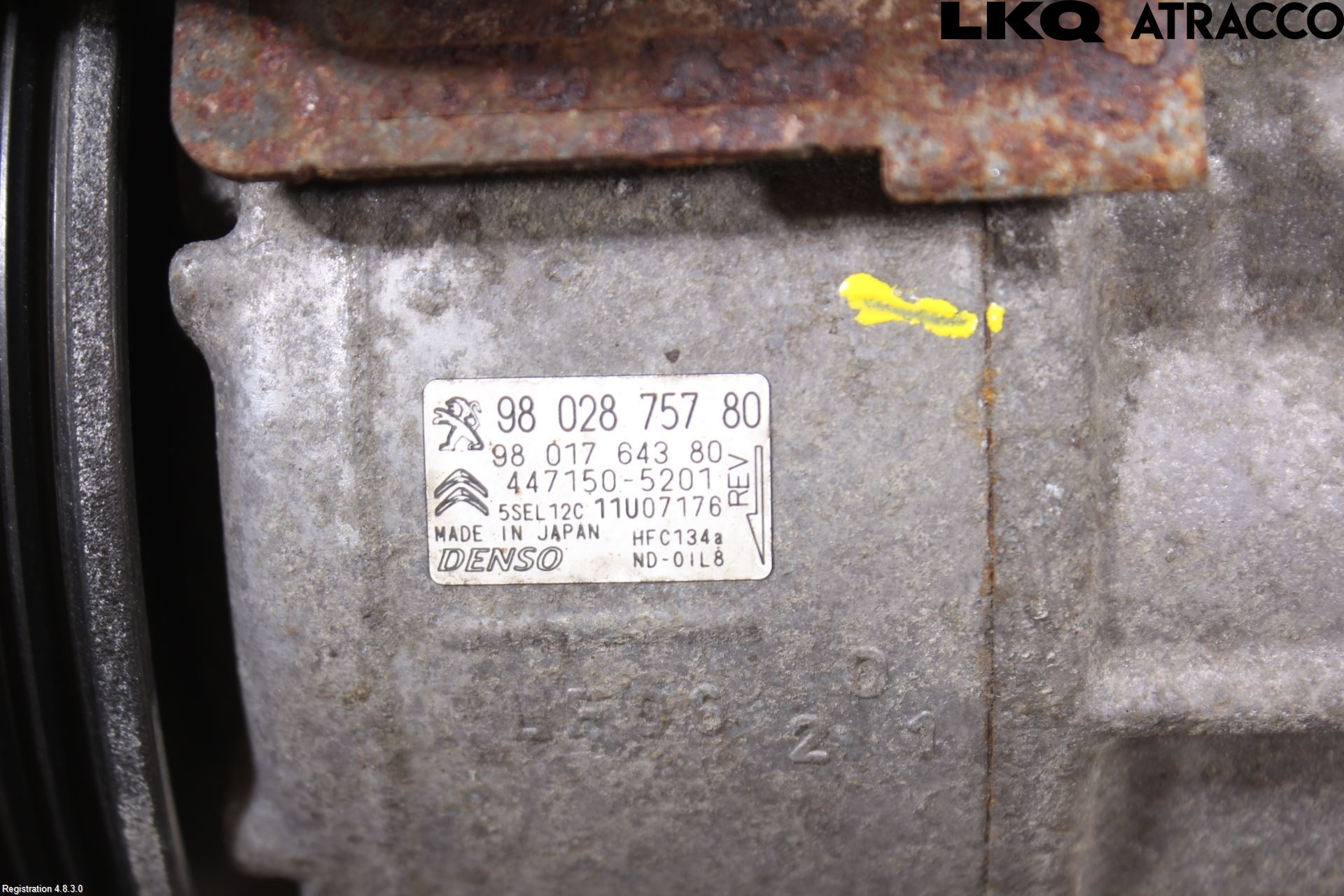 Citroen BERLINGO 08-18 Varme Ac Kompressor