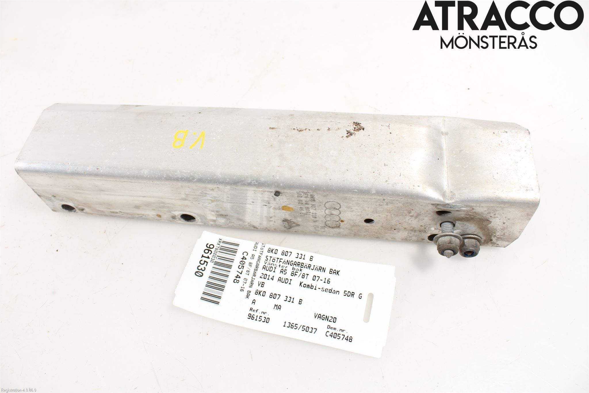 Audi A5 07-16 Støtfanger Bak Feste