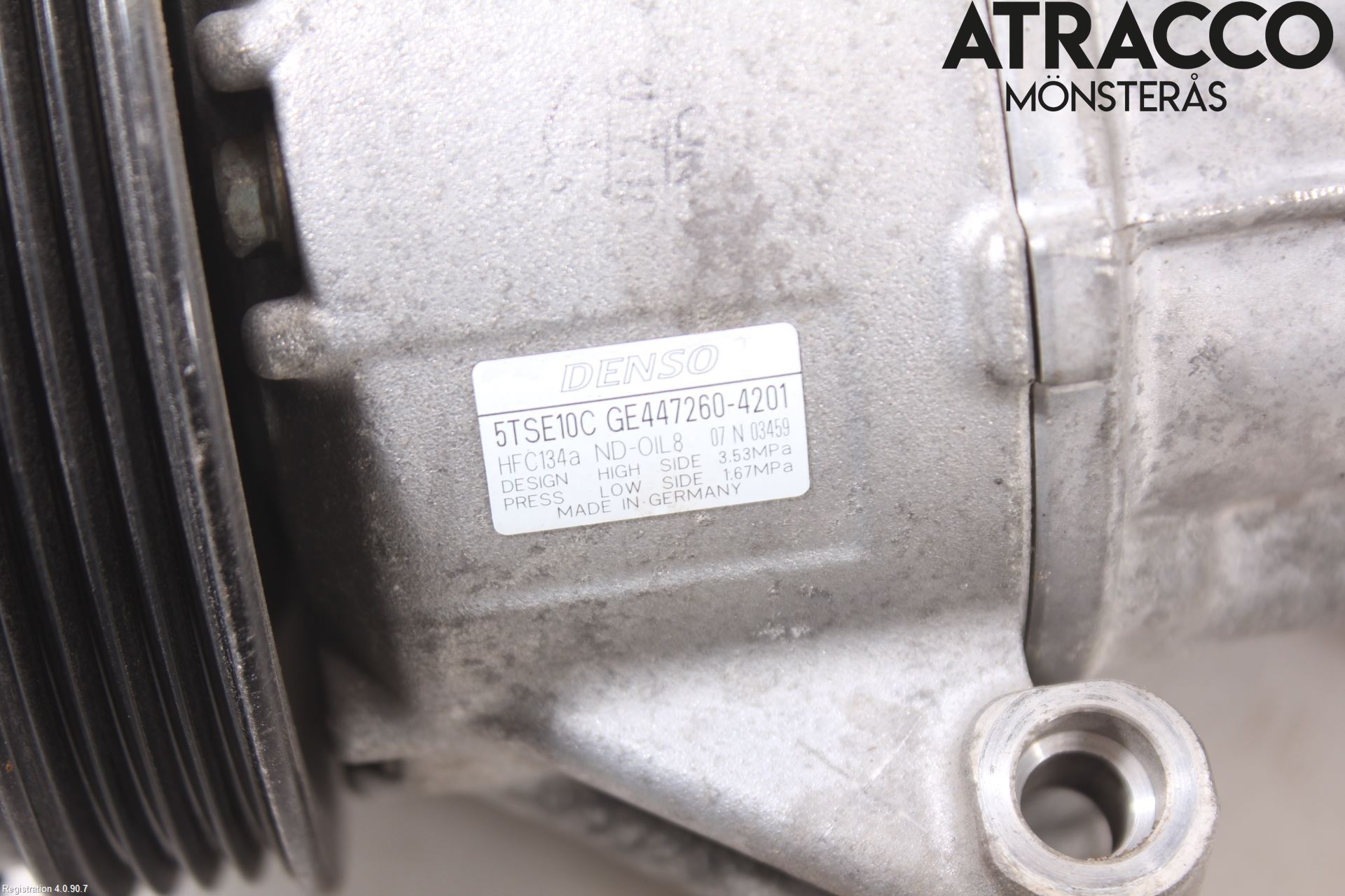 Toyota YARIS XP130 12-14 Varme Ac Kompressor