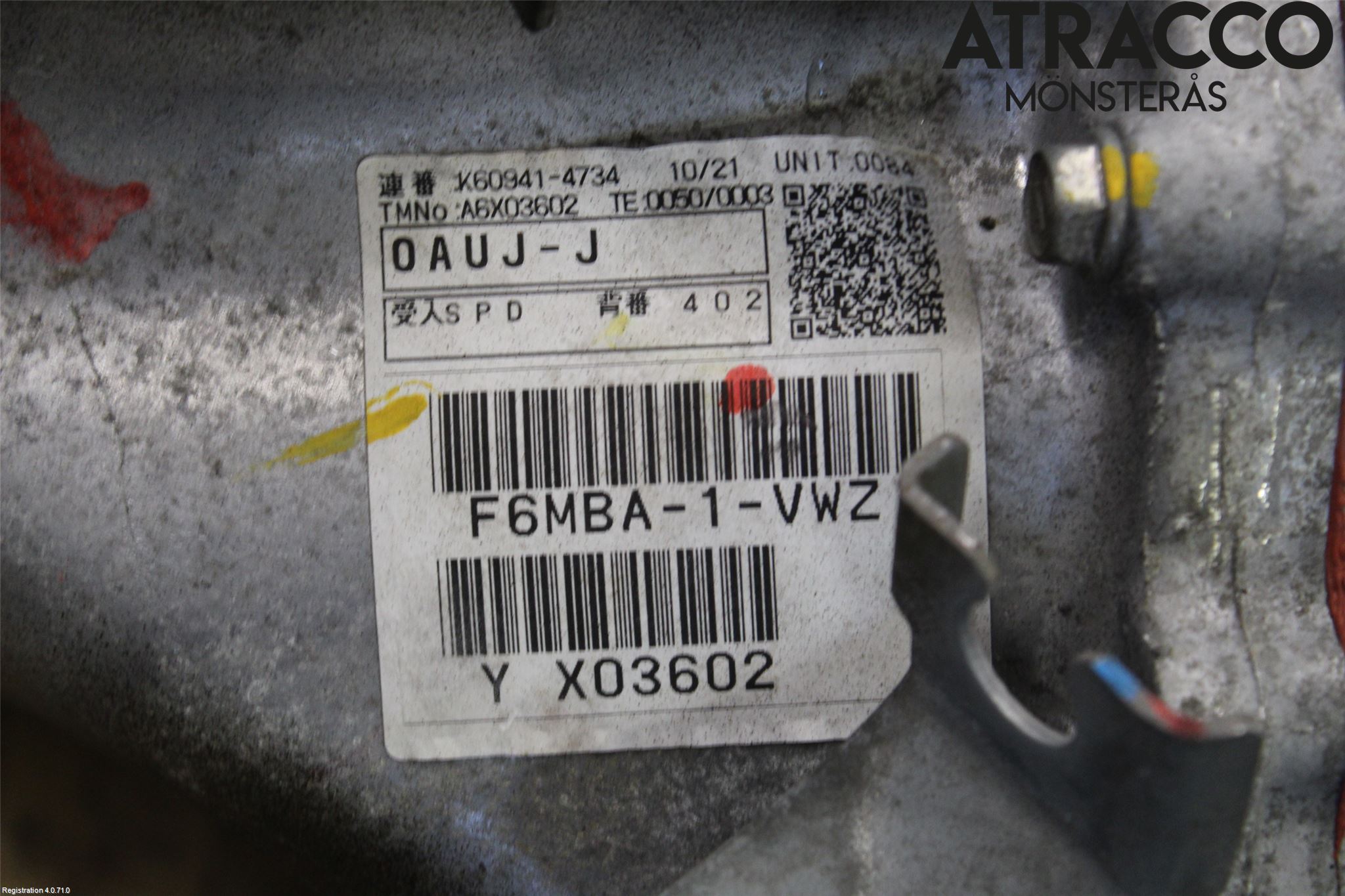 Mitsubishi OUTLANDER 13-21 Gearkasse 6 Trinn