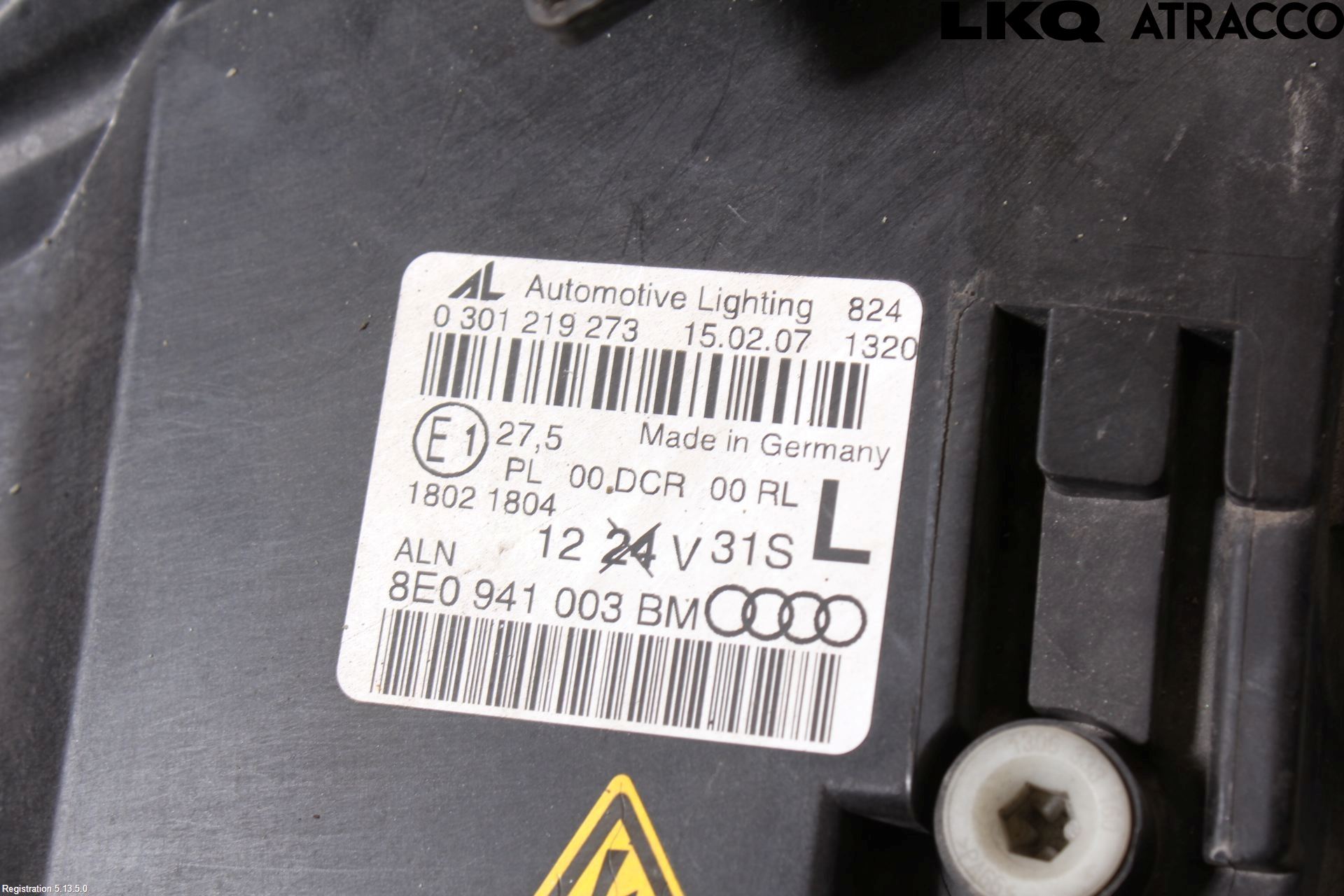 Audi A4/S4 05-07 Frontlykt Venstre