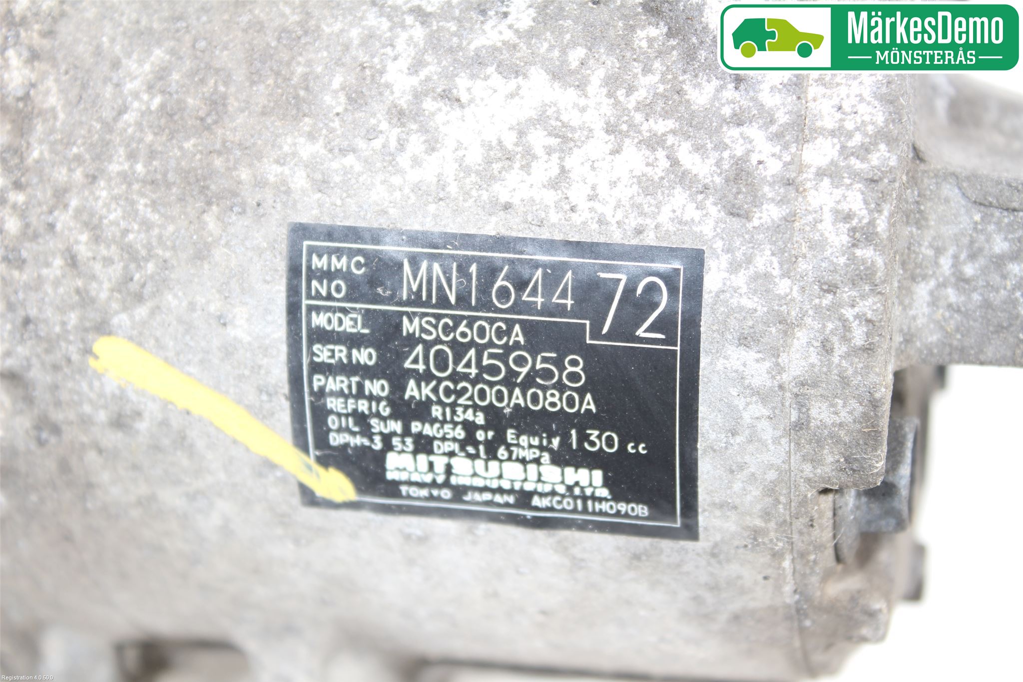 Mitsubishi COLT 09-13 Varme Ac Kompressor