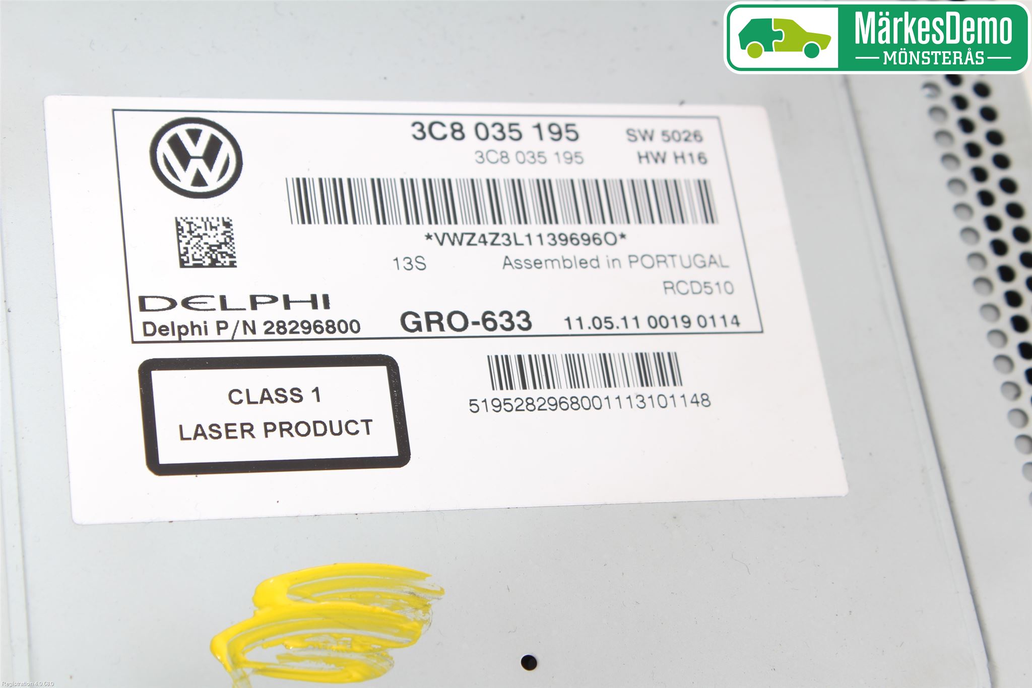 Volkswagen VW PASSAT 11-14 Stereo Radio