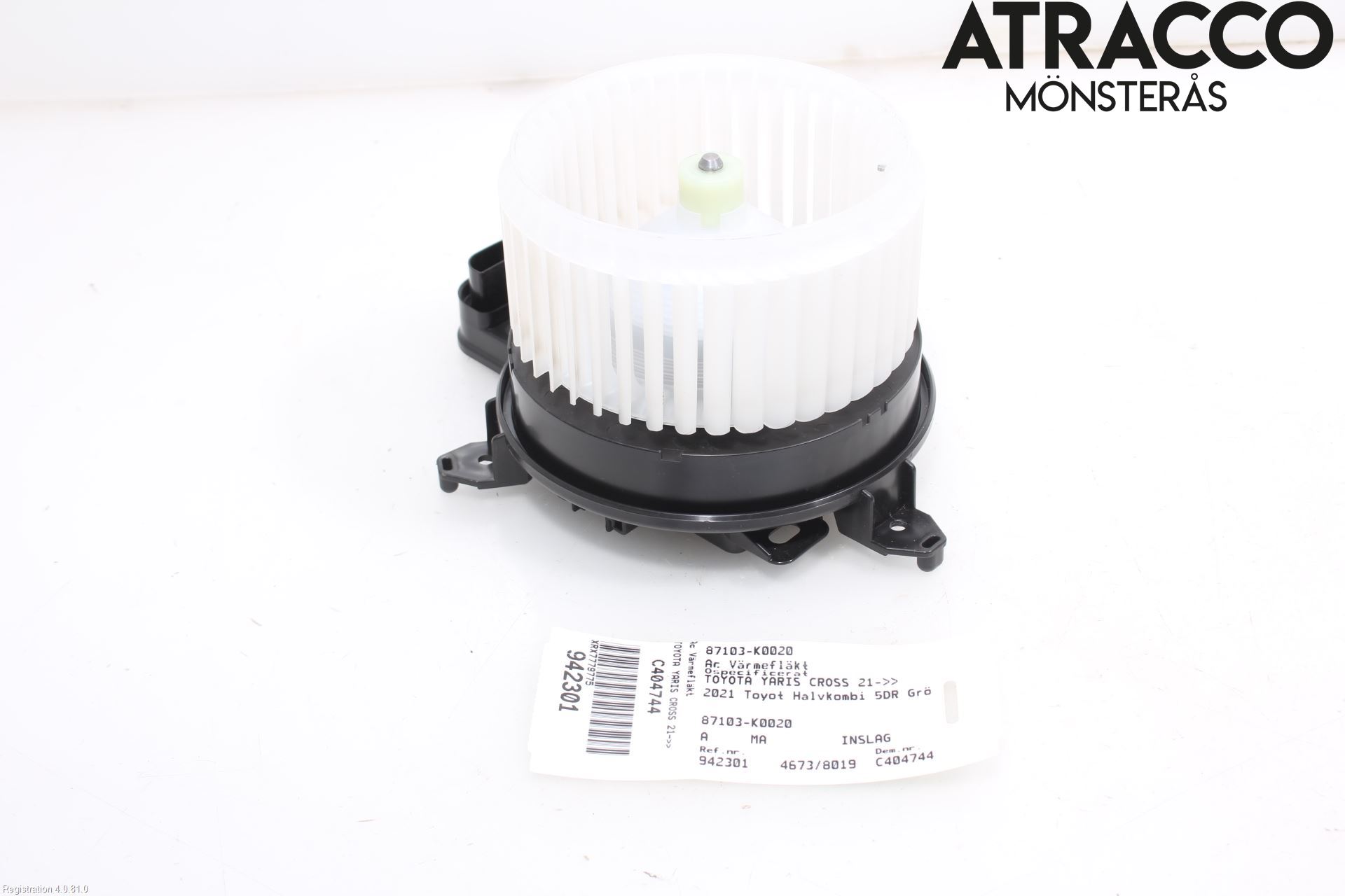 Toyota YARIS CROSS XP21 21- Varme Ac Varmeapparatvifte